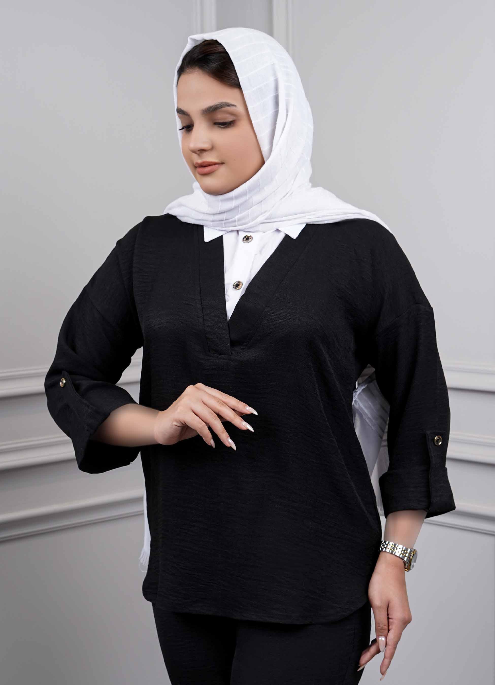 ست 2ps جانان  کد3480 - رنگ : مشکی