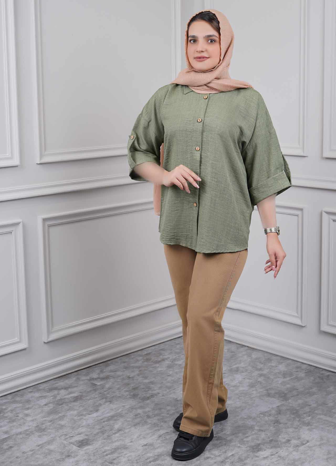 شومیز‌پاگن دار صوفیا کد 10095 