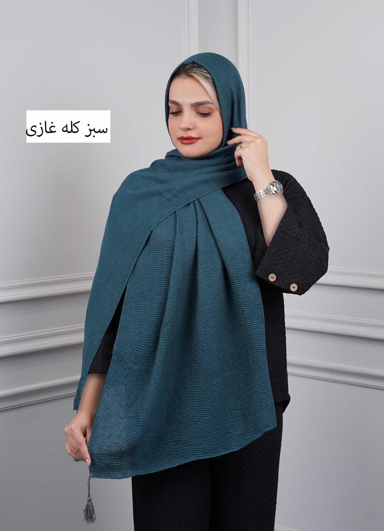 شال پاییزه - 4562 - رنگ : سبز کله غازی