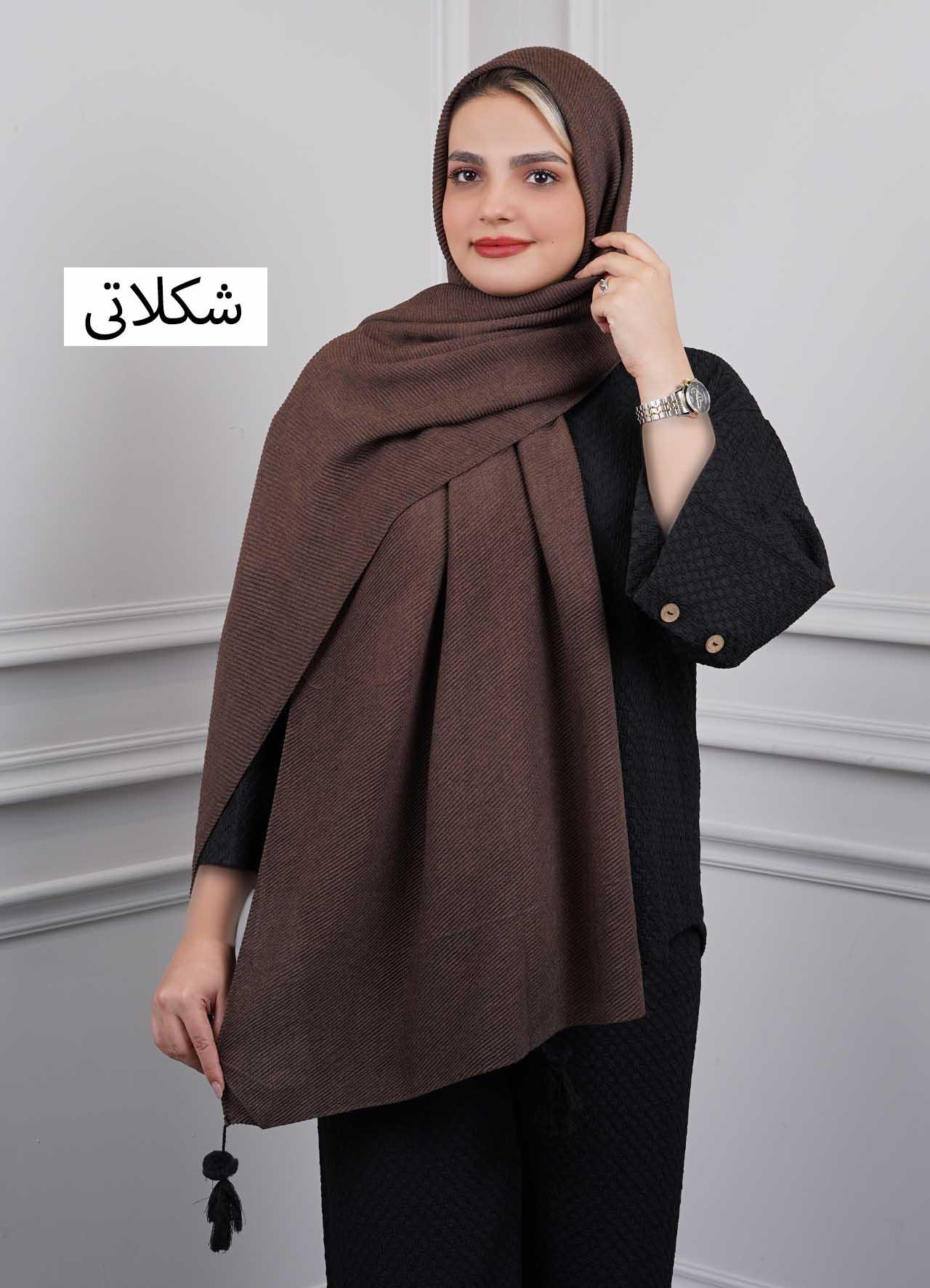 شال پاییزه - 4562 - رنگ : شکلاتی