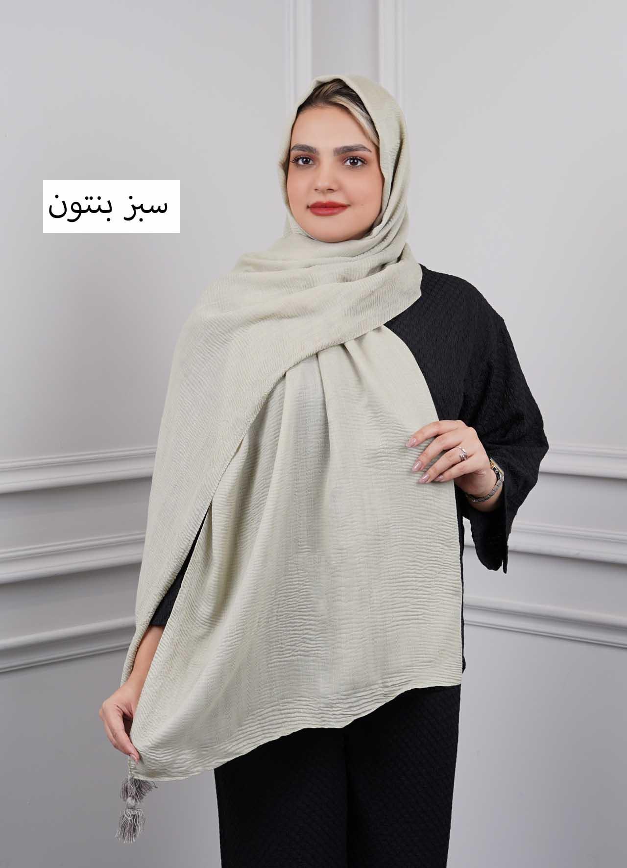 شال پاییزه - 4562 - رنگ : سبز بنتون