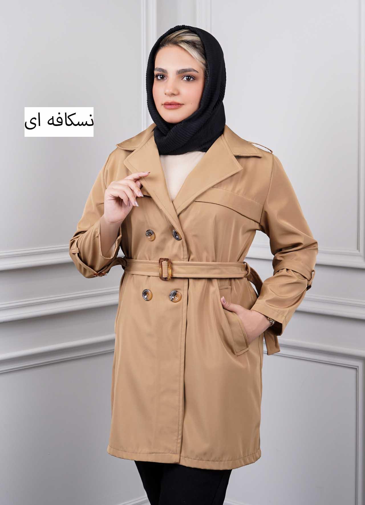 بارونی سانتانا - 4020 - رنگ : نسکافه ای  سایز : 1