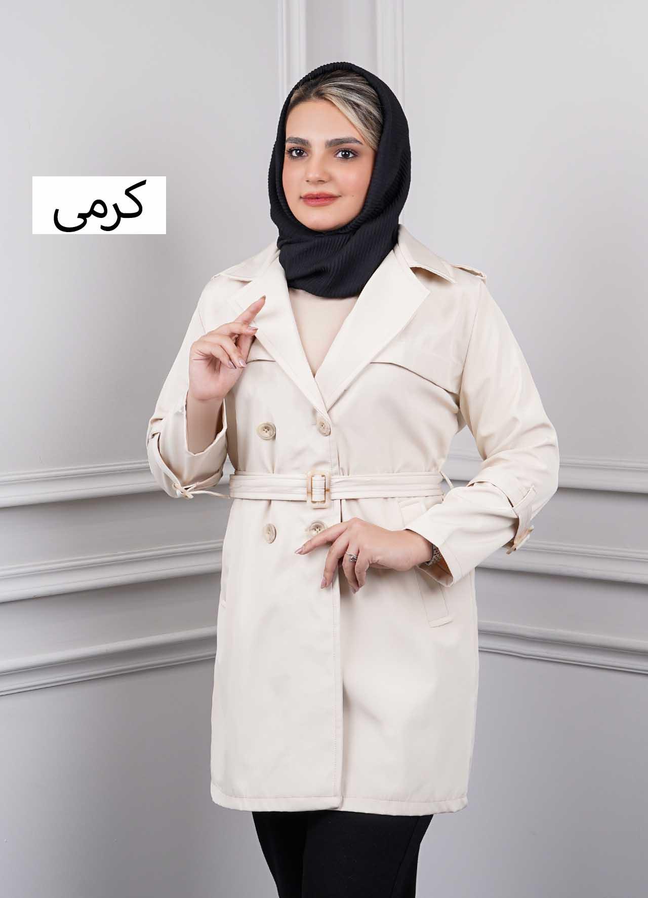 بارونی سانتانا - 4020 - رنگ : کرمی  سایز : 1