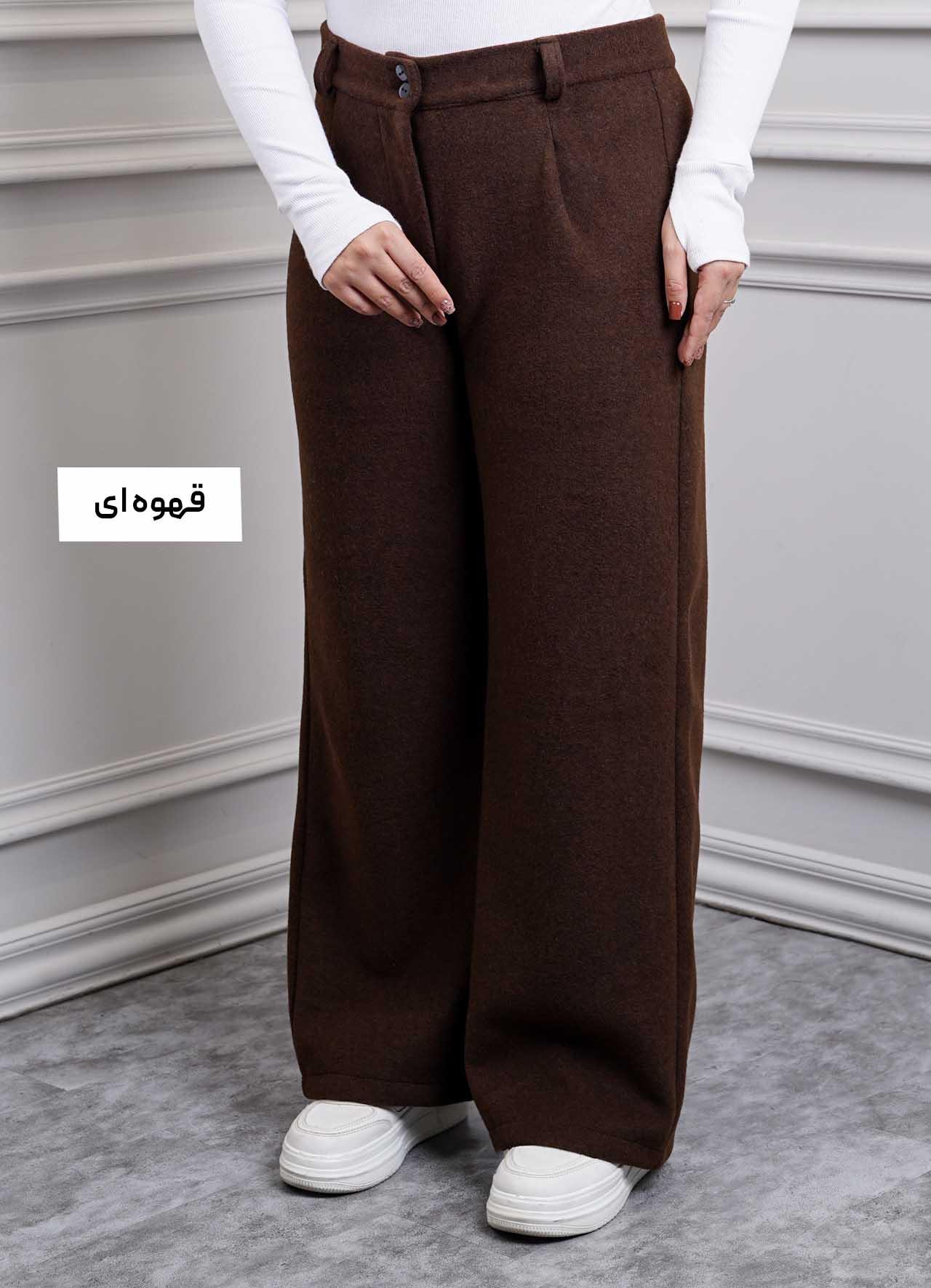 شلوار فوتر بگ  2831 - رنگ : قهوه ای  سایز : 1