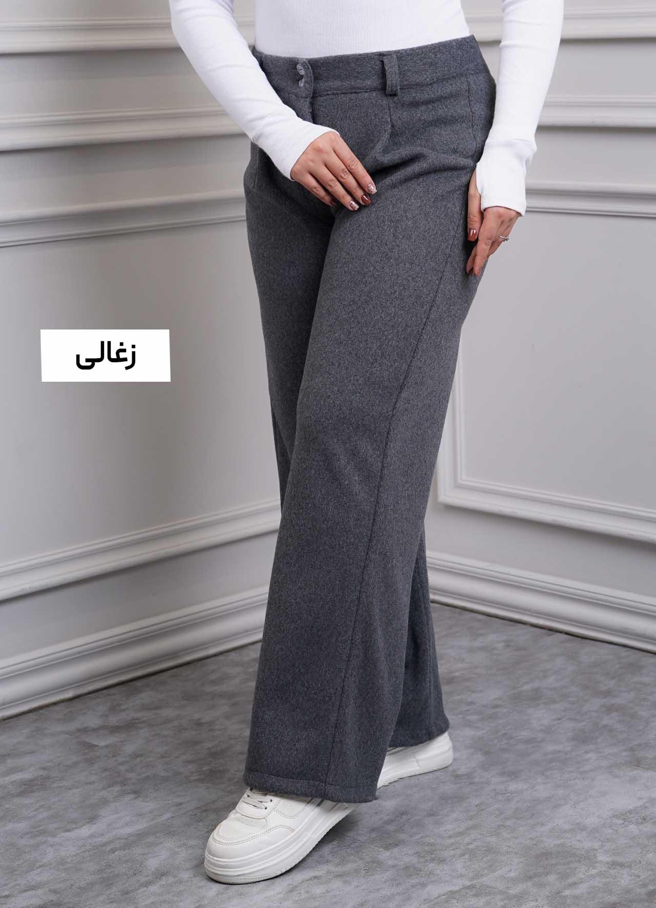 شلوار فوتر بگ  2831 - رنگ : زغالی  سایز : 1