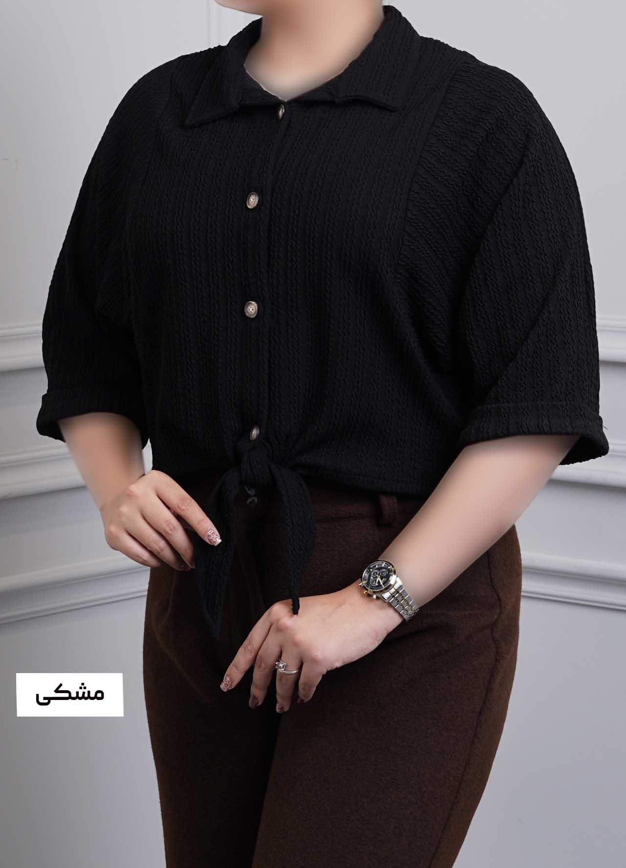 شومیز مراکشی گره ای - 44011 - رنگ : مشکی