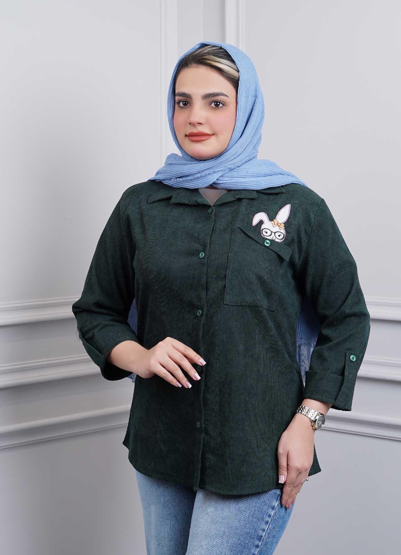 شومیز کبریتی گلدوزی(خرگوش) کد 3316