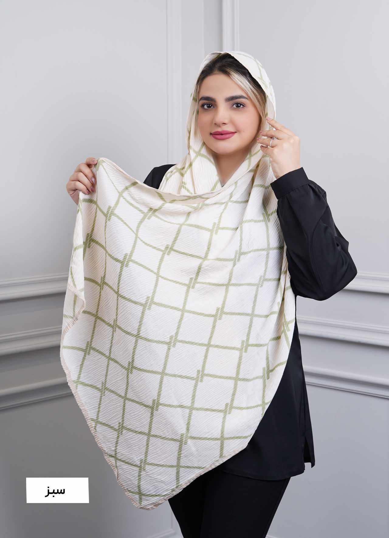 شال vip (طرح 8) کد 401010 - رنگ : سبز