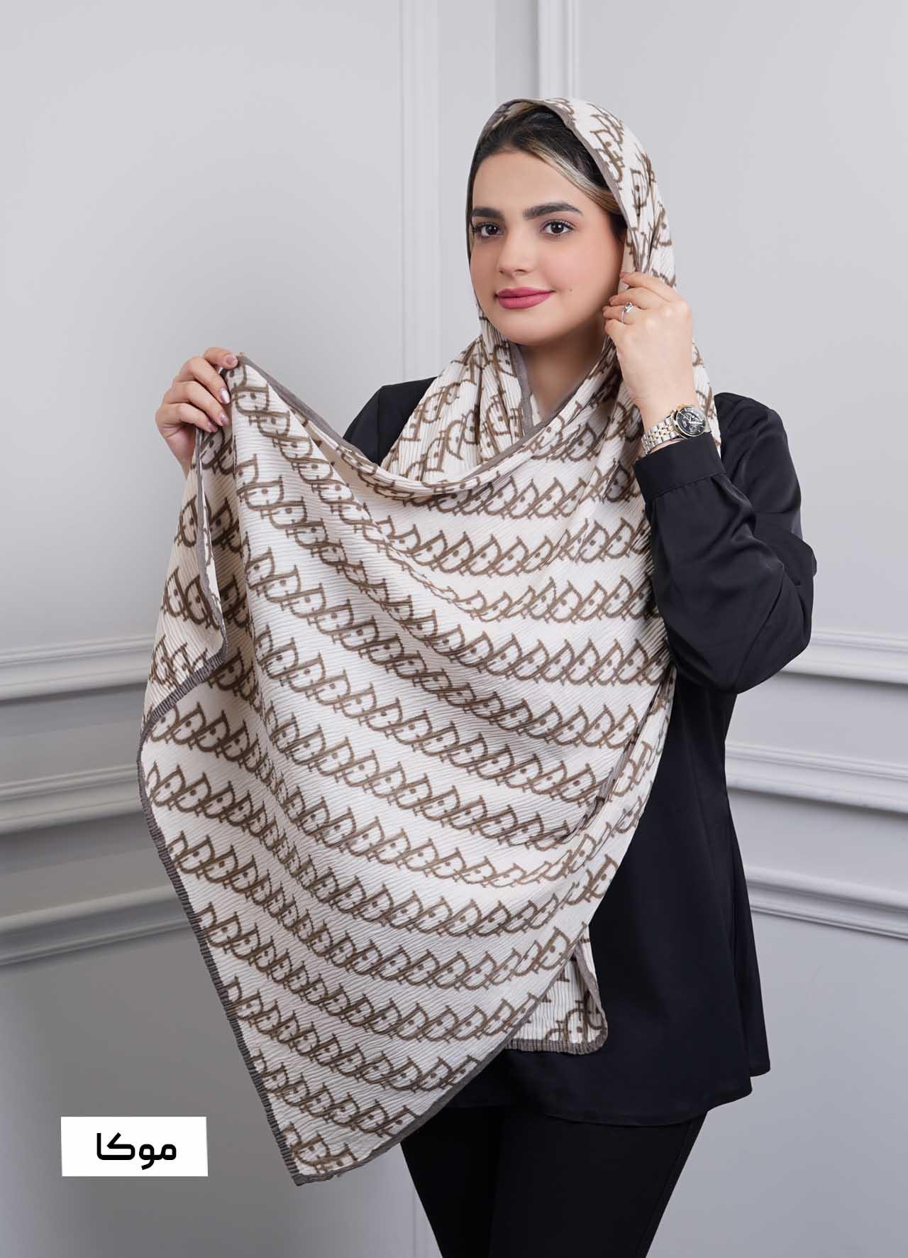 شال vip (طرح 9) کد 401010 - رنگ : موکا