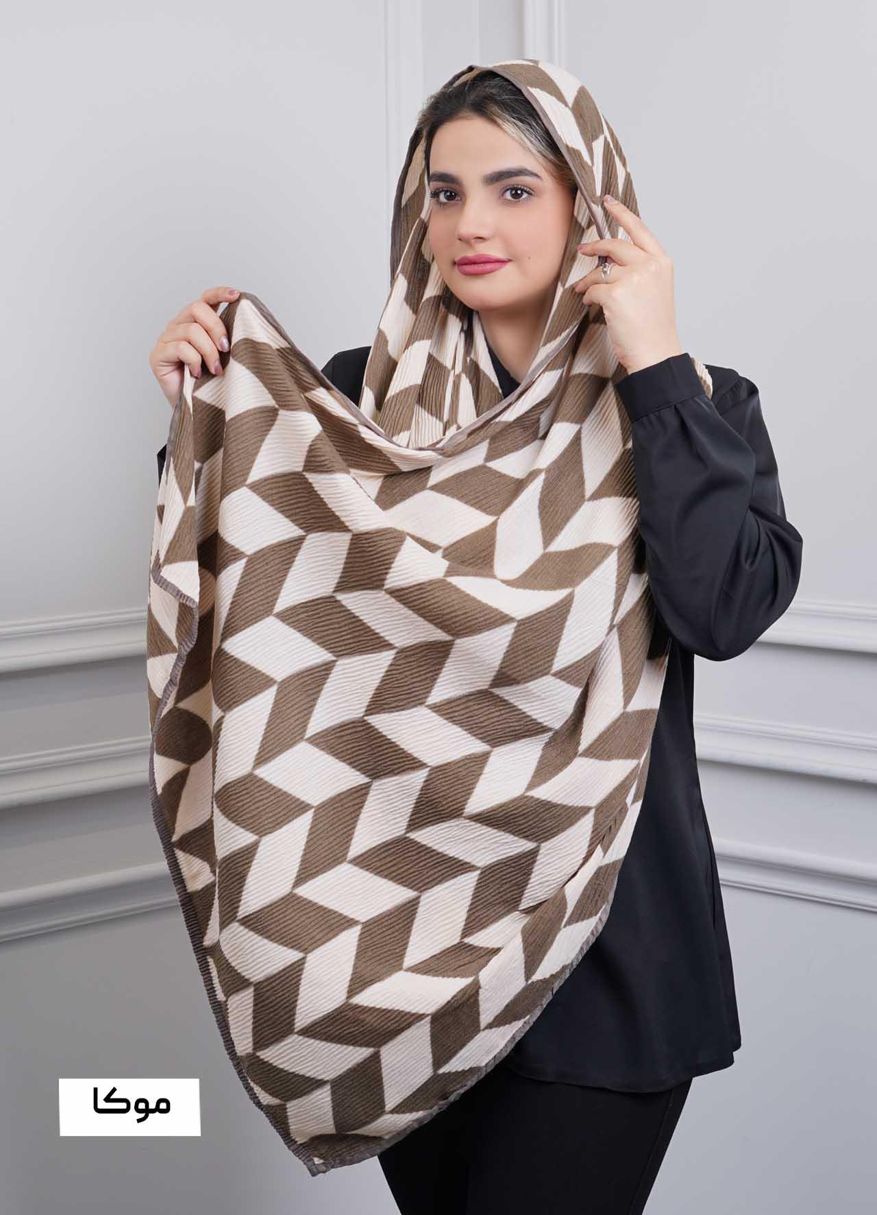 شال vip (طرح 10) کد 401010 - رنگ : موکا