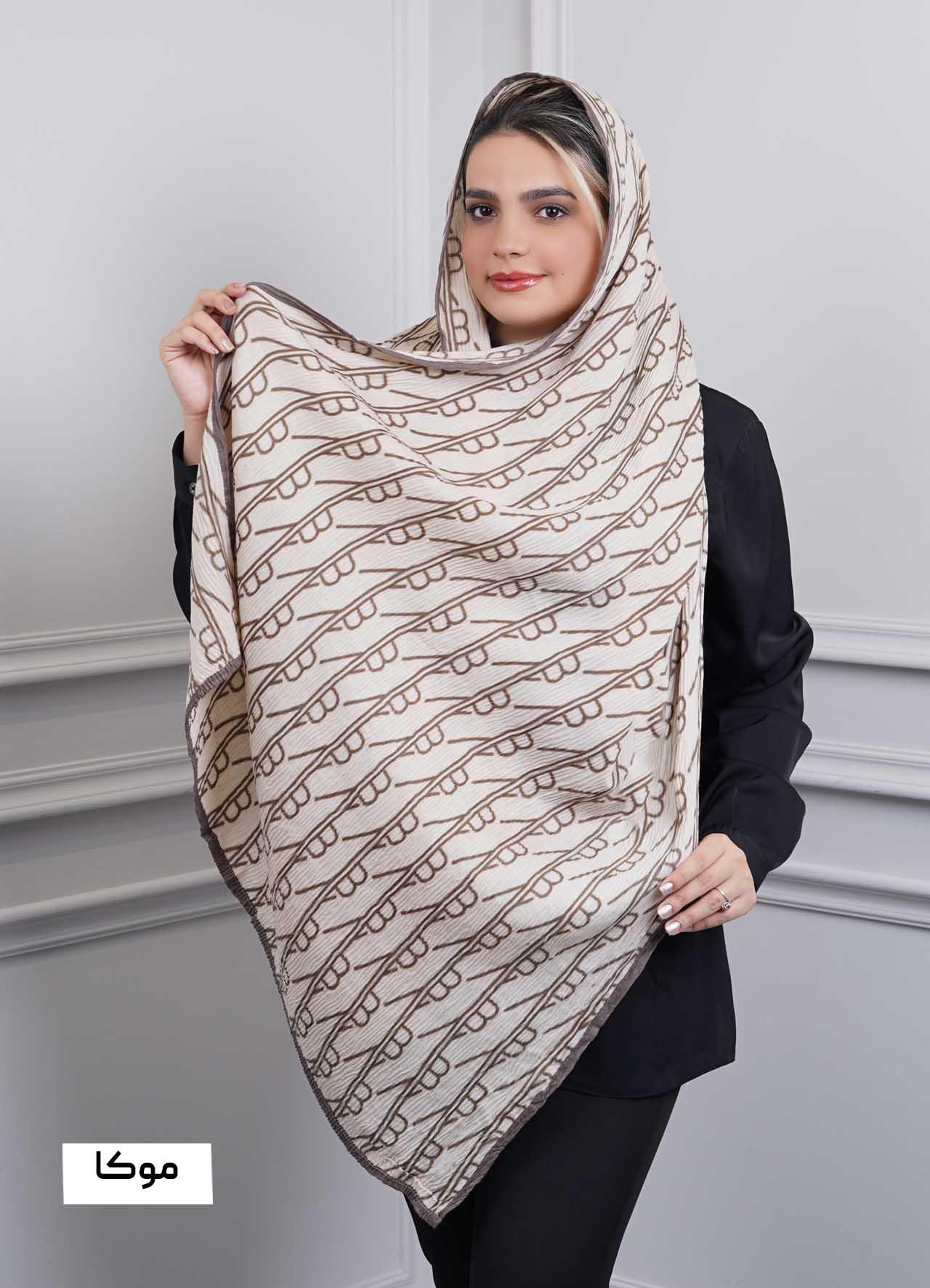 شال vip (طرح 13) کد 401010 - رنگ : موکا