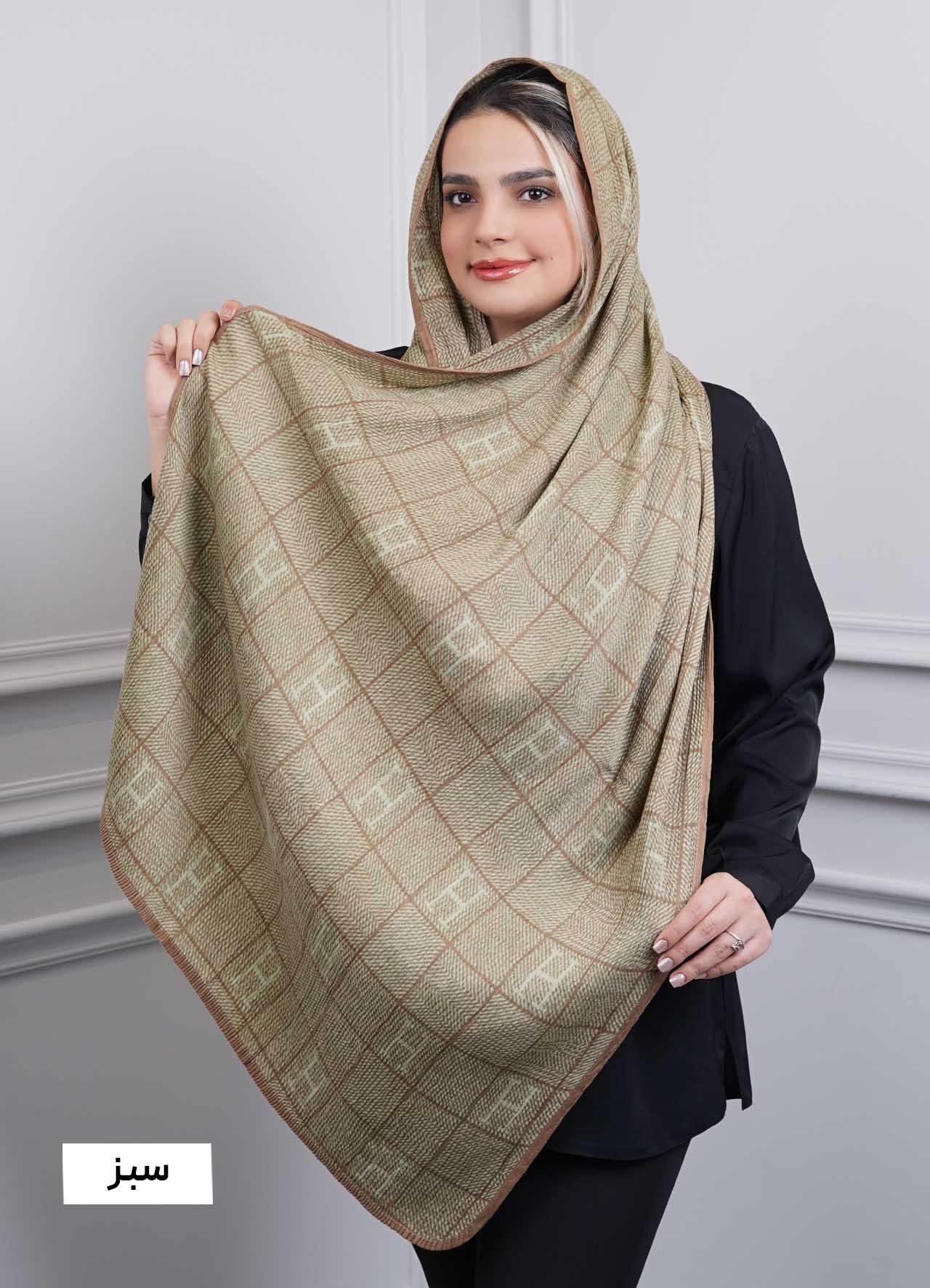 شال vip (طرح 11) کد 401010 - رنگ : سبز