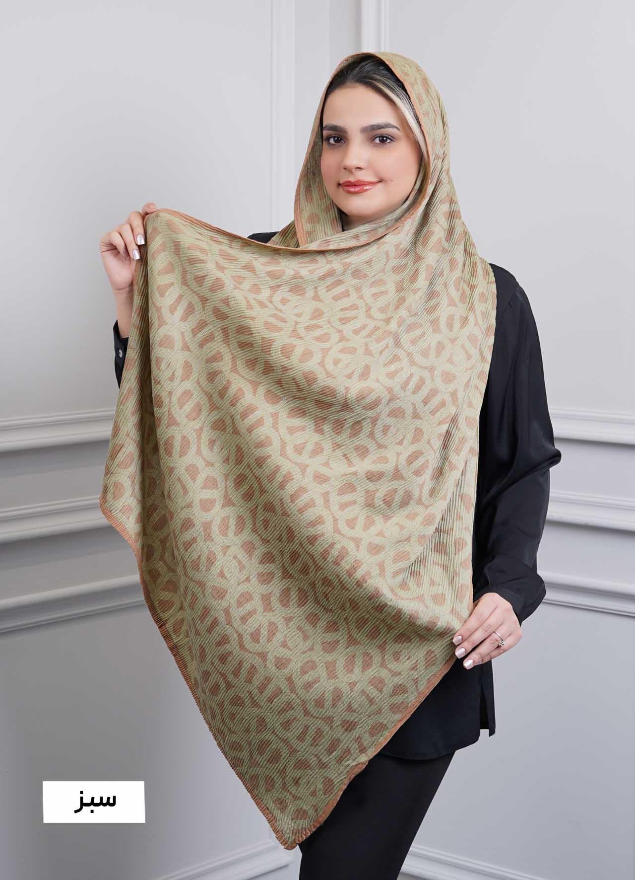 شال vip (طرح 14) کد 401010 - رنگ : سبز