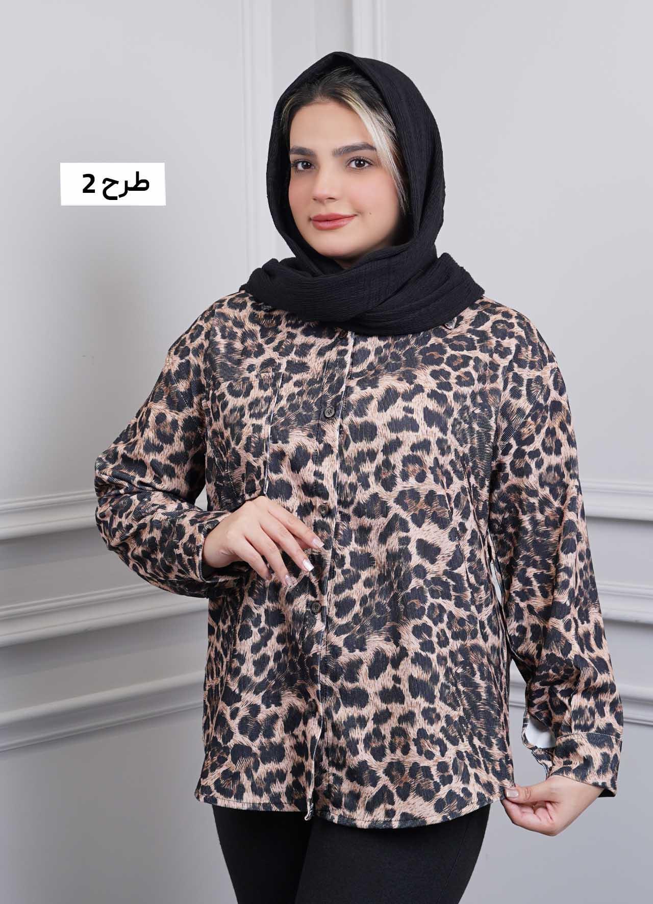 شومیز تک جیب پلنگی - 2005 - طرح : 2