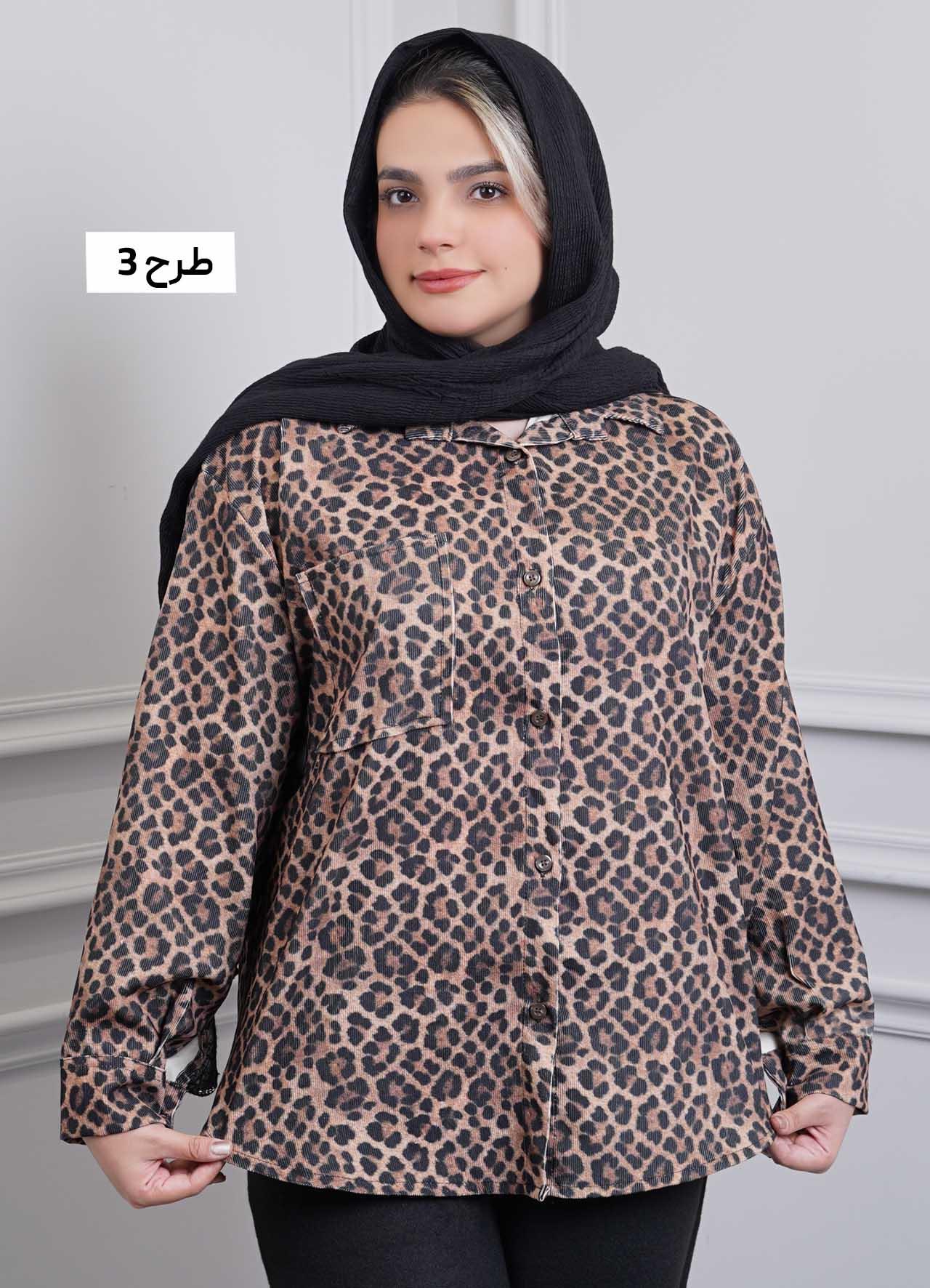 شومیز تک جیب پلنگی - 2005 - طرح : 3