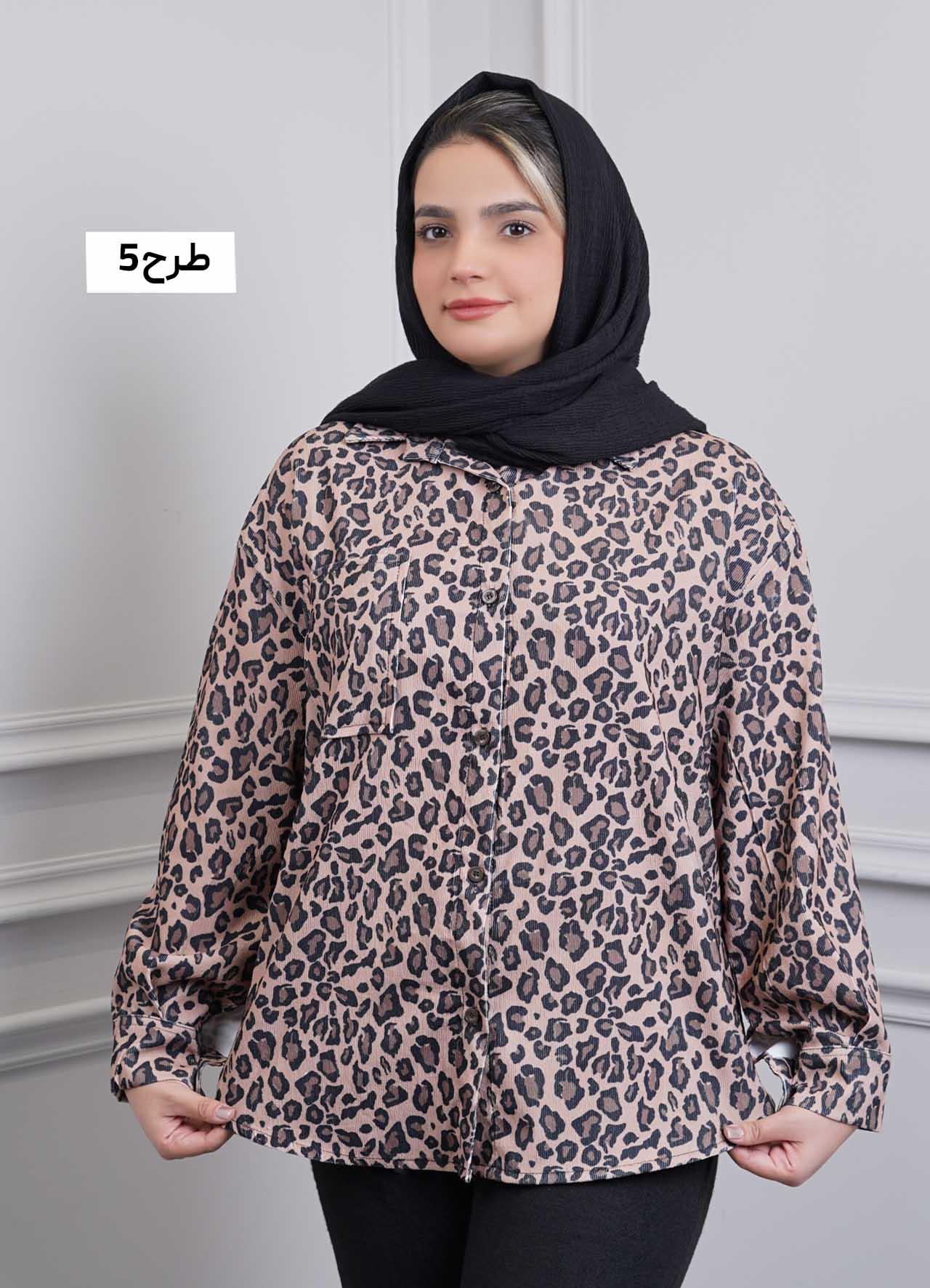 شومیز تک جیب پلنگی - 2005 - طرح : 5