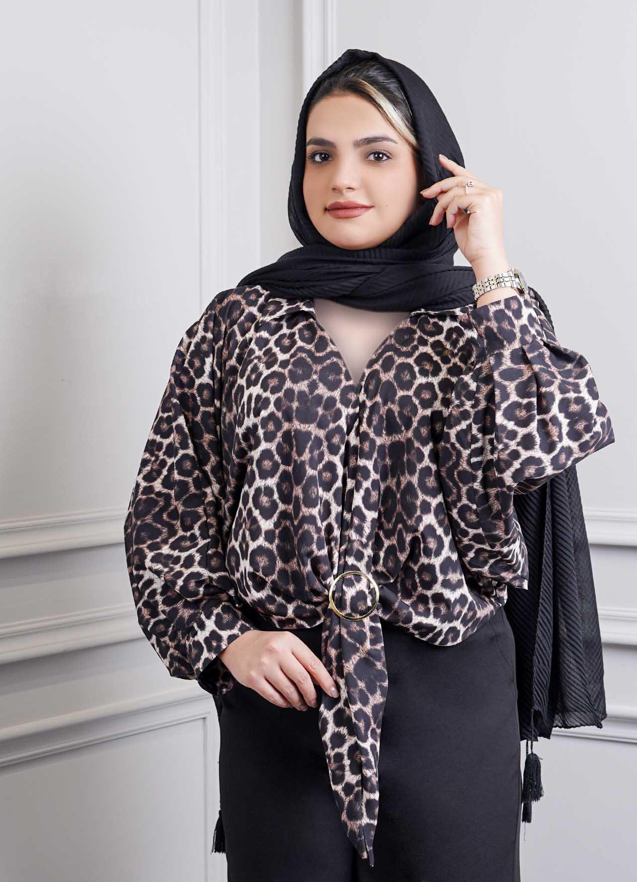 شومیز جلو حلقه ای پلنگی - 1971