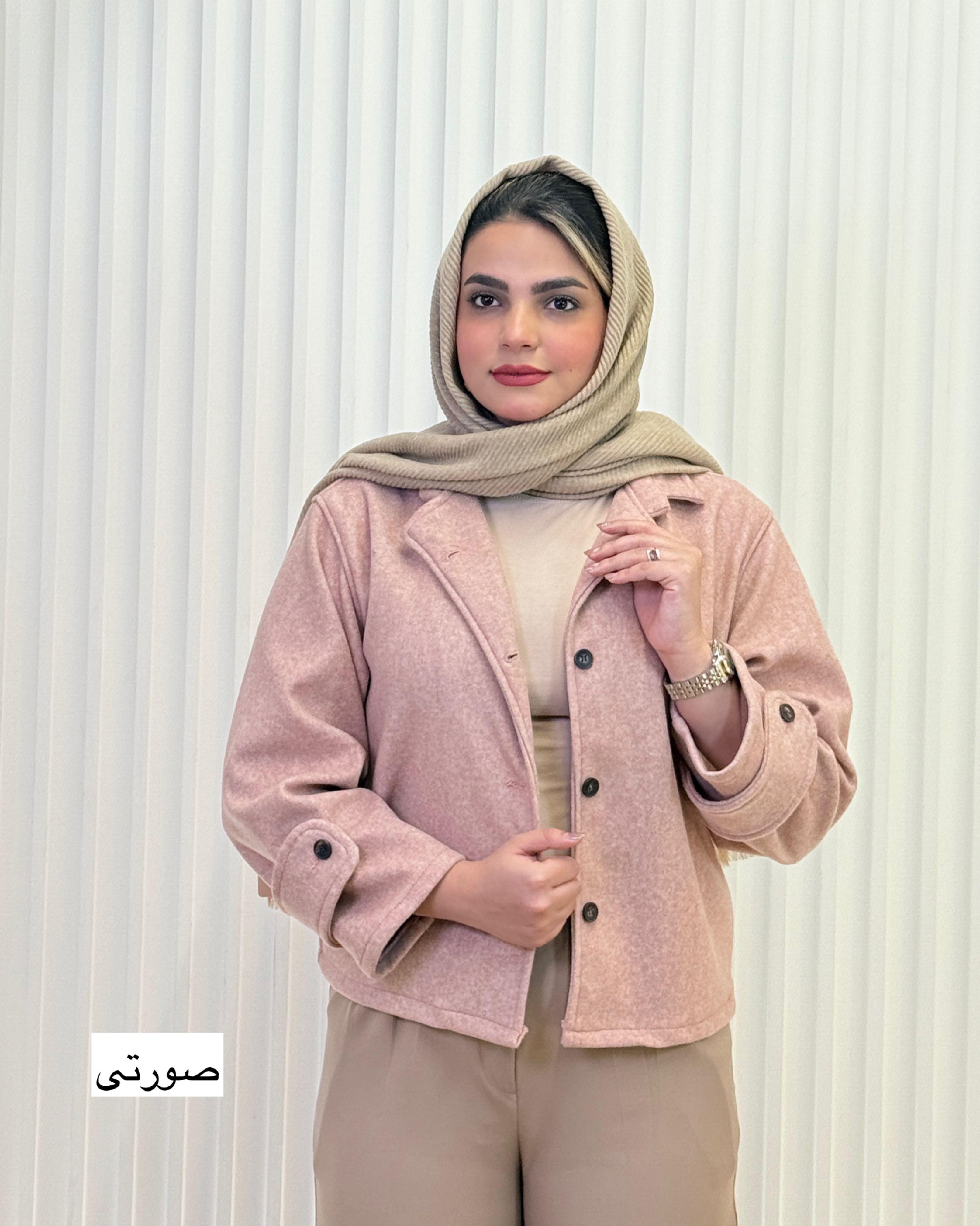 کت فوتر آستین پاگن - 2830 - رنگ : صورتی