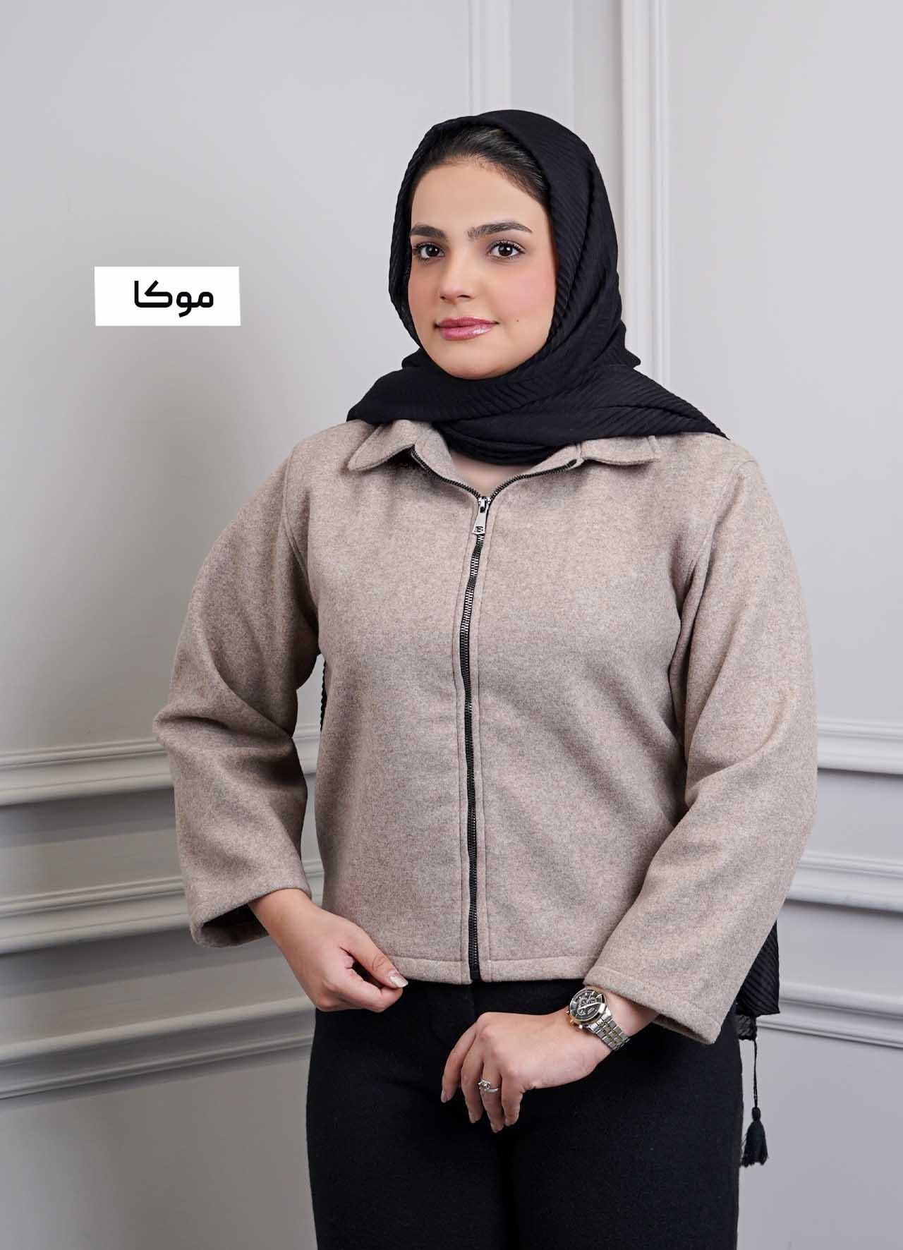 شکت فوتر جلو زیپ - 503225 - رنگ : موکا