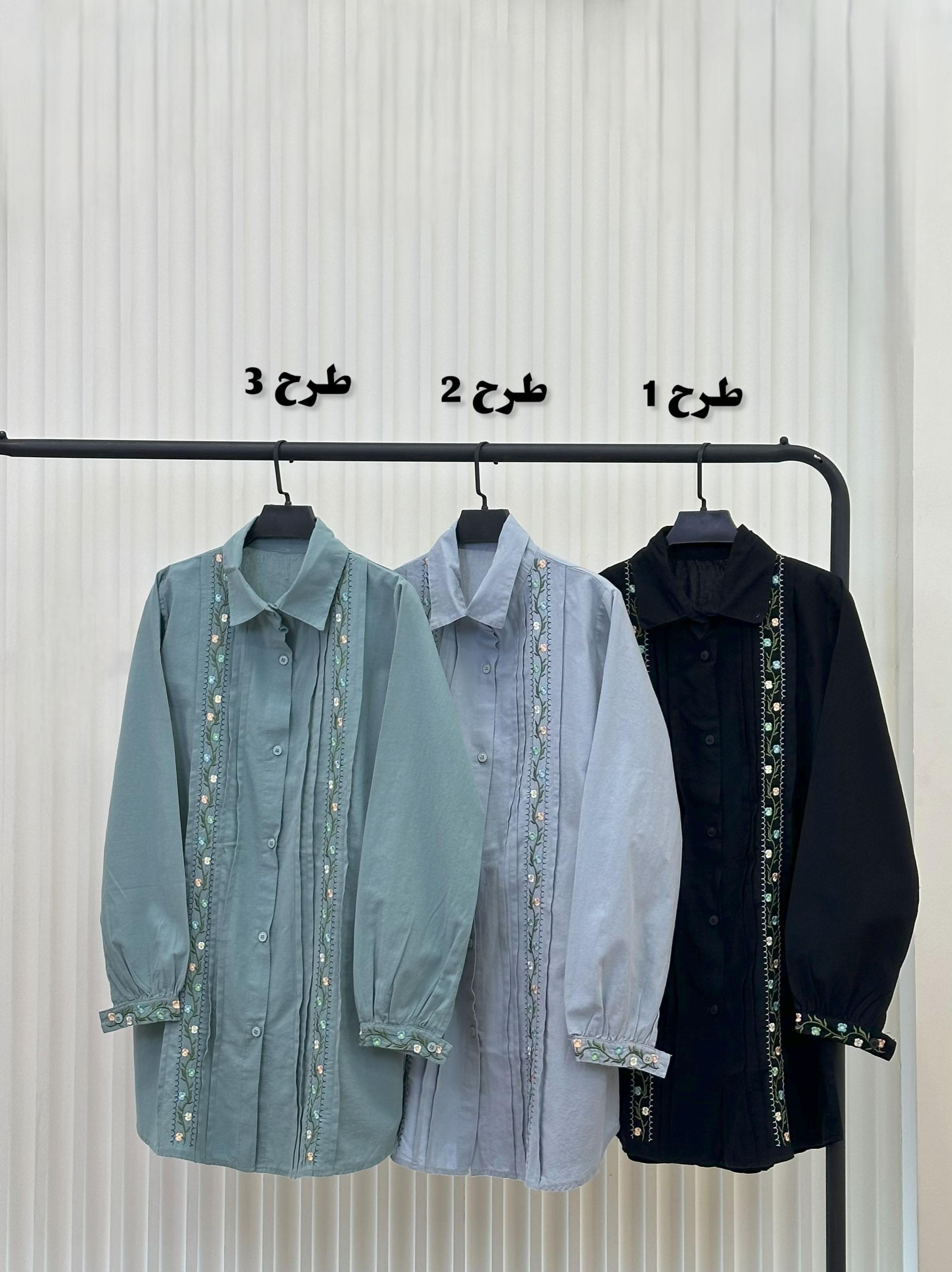 شومیز الیاف (کد2) - 4422 - طرح : 1