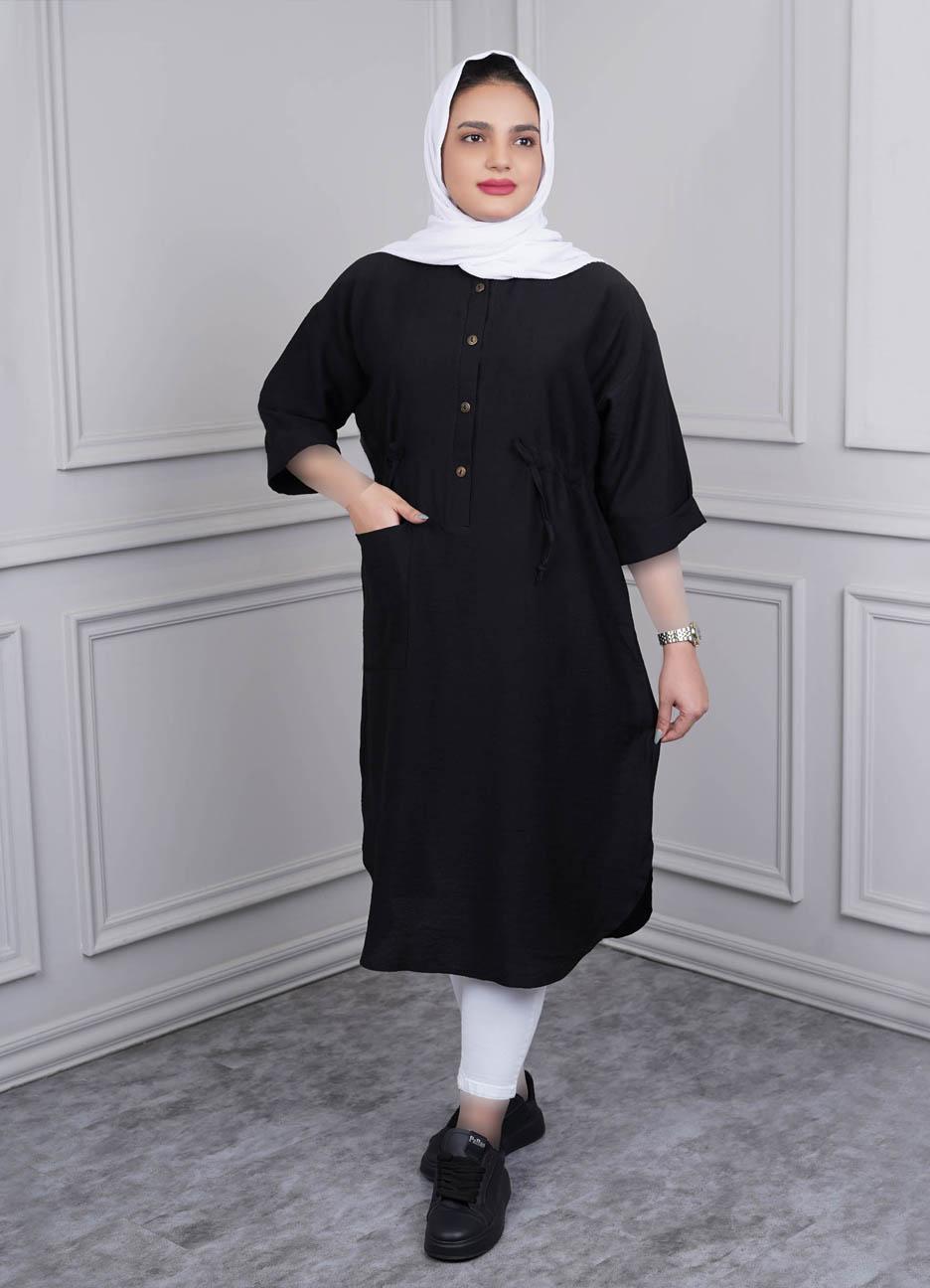 کفتان کمربند خور (آستین کوتاه) کد 3225
