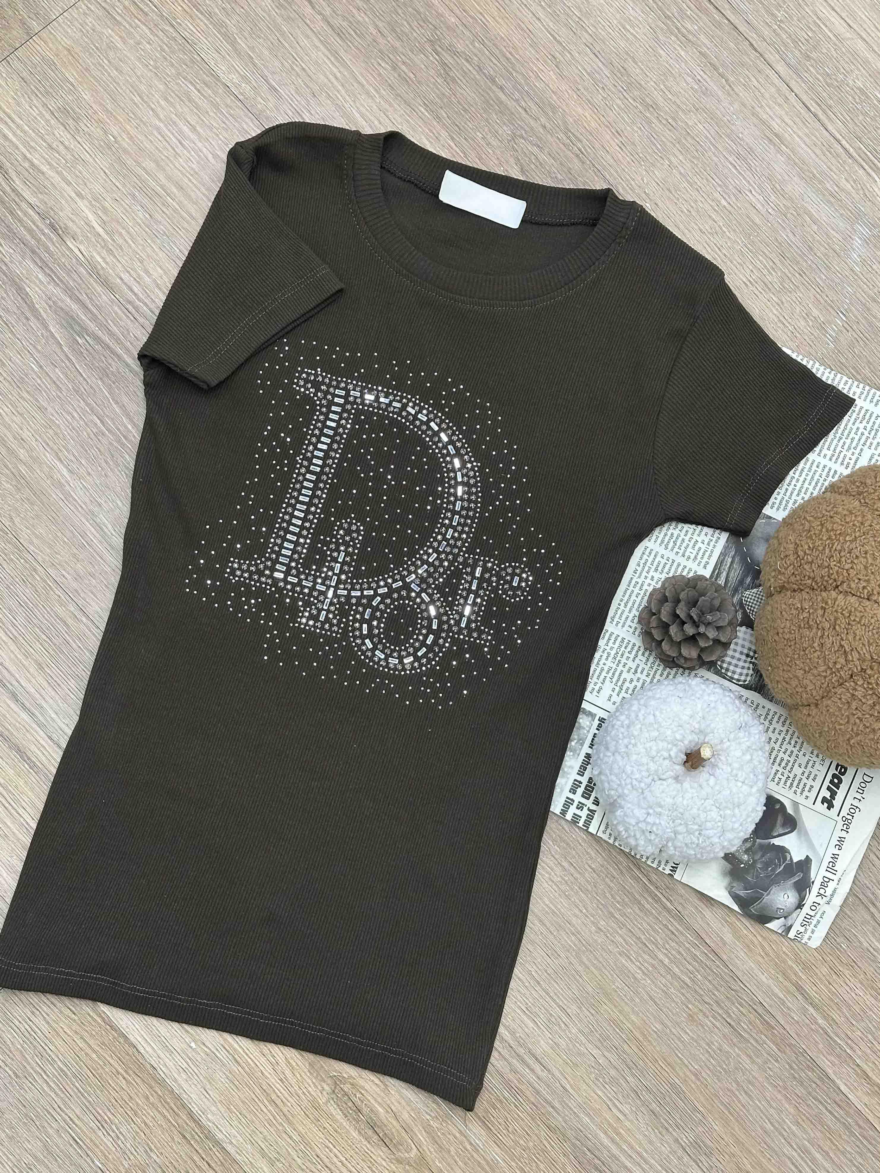 تیشرت نگین دیور - 1392 - رنگ : قهوه ای