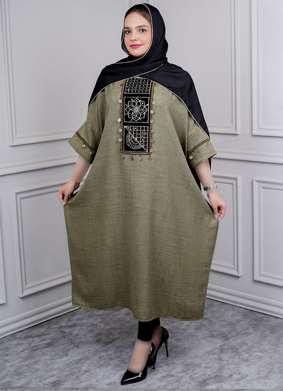 کفتان خرجکار هندی کد ۳۴۷۹