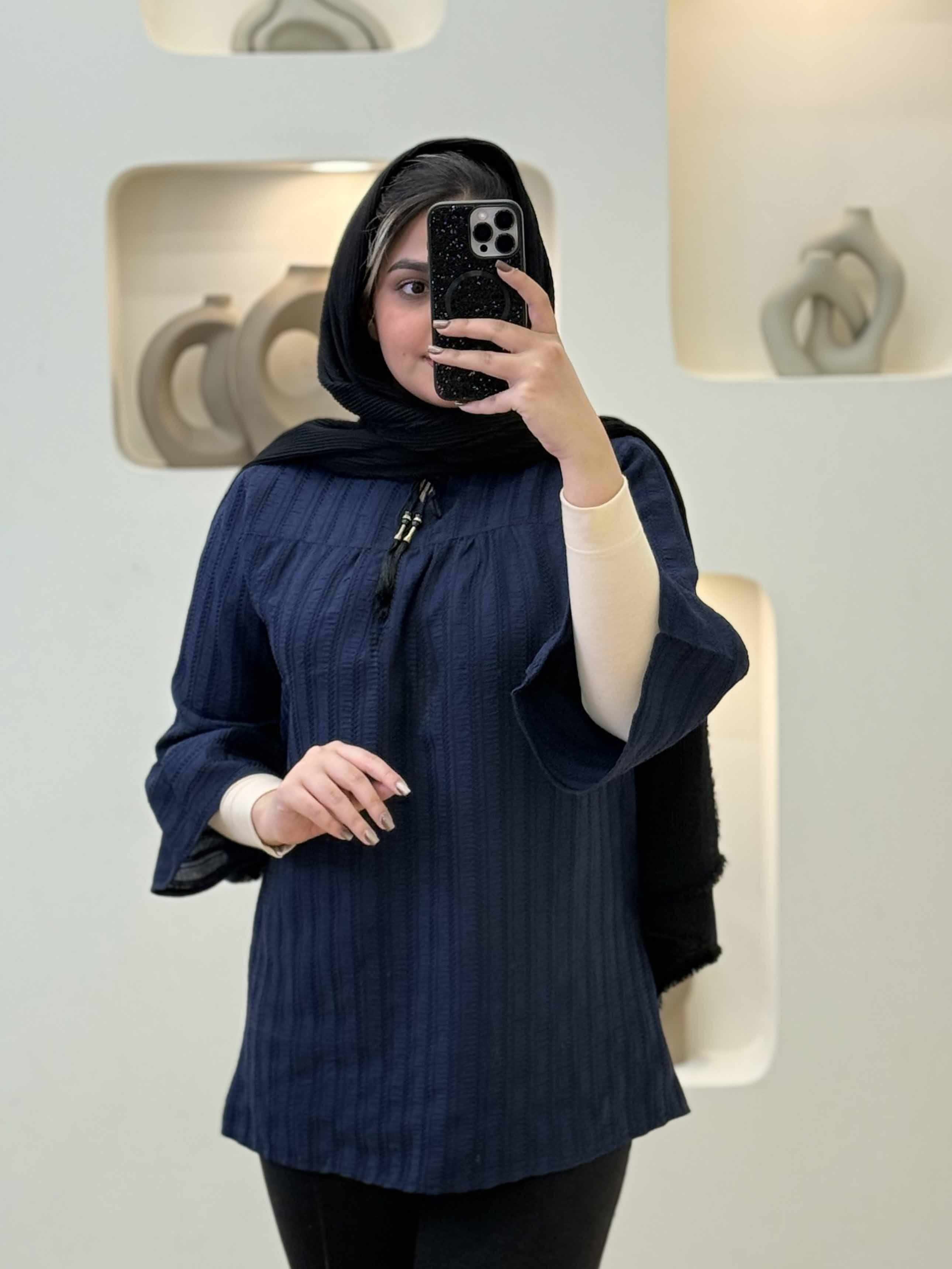 تونیک منگوله کوک دوزی - 7108 - رنگ : سبز