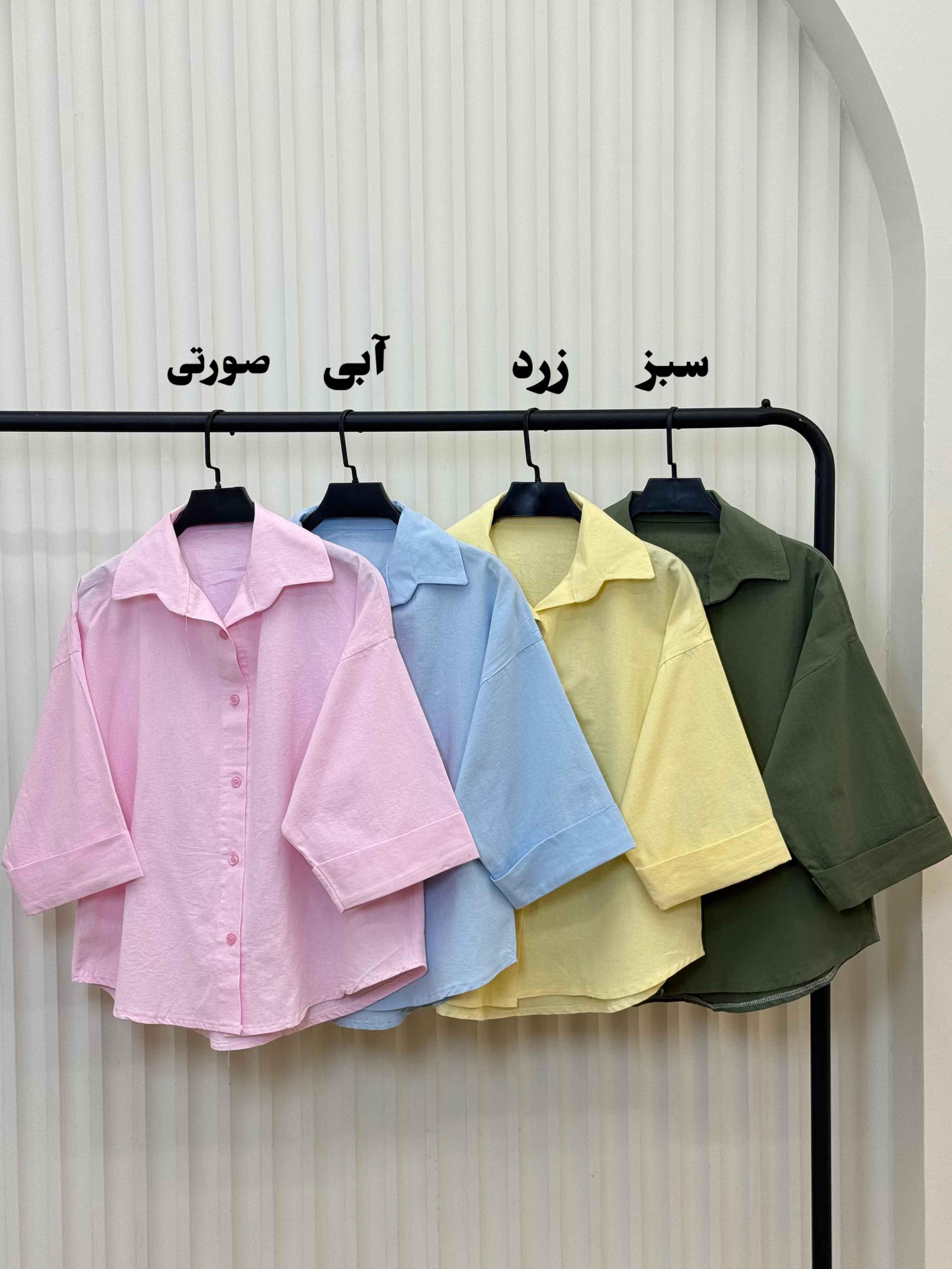 شومیز پاکتی لنین - 10009 - رنگ : مشکی