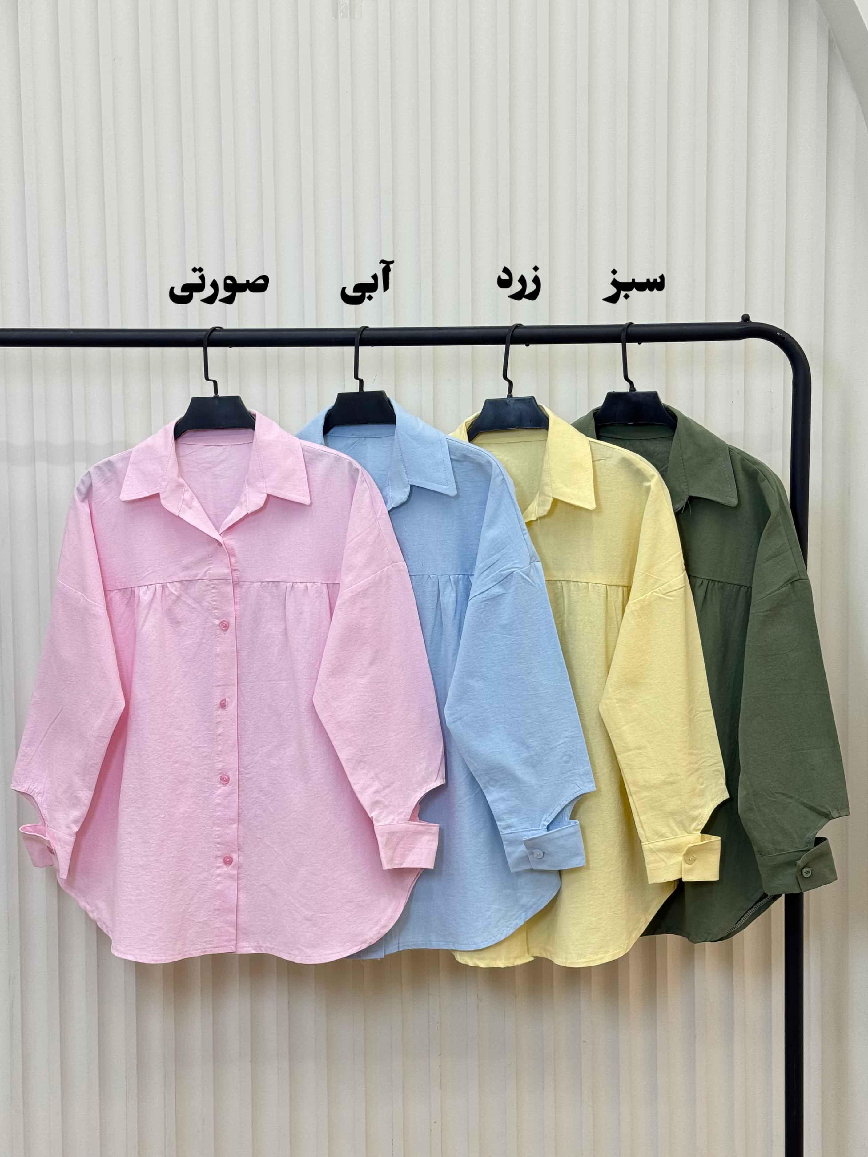 شومیز لنین آستین گرد - 3394 - رنگ : مشکی