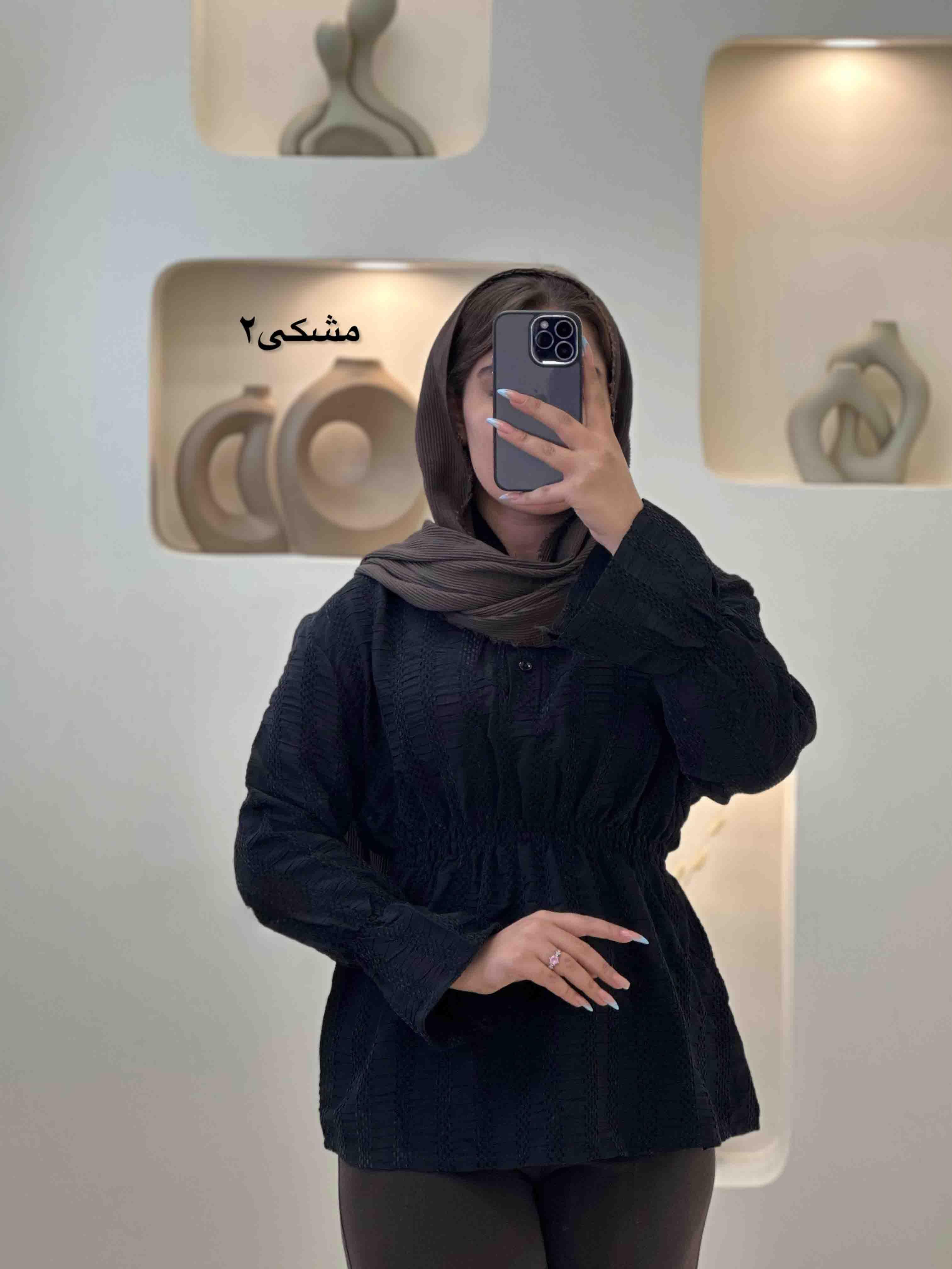 شومیز کمرکش کوک دوزی - 10171 - رنگ : سبز