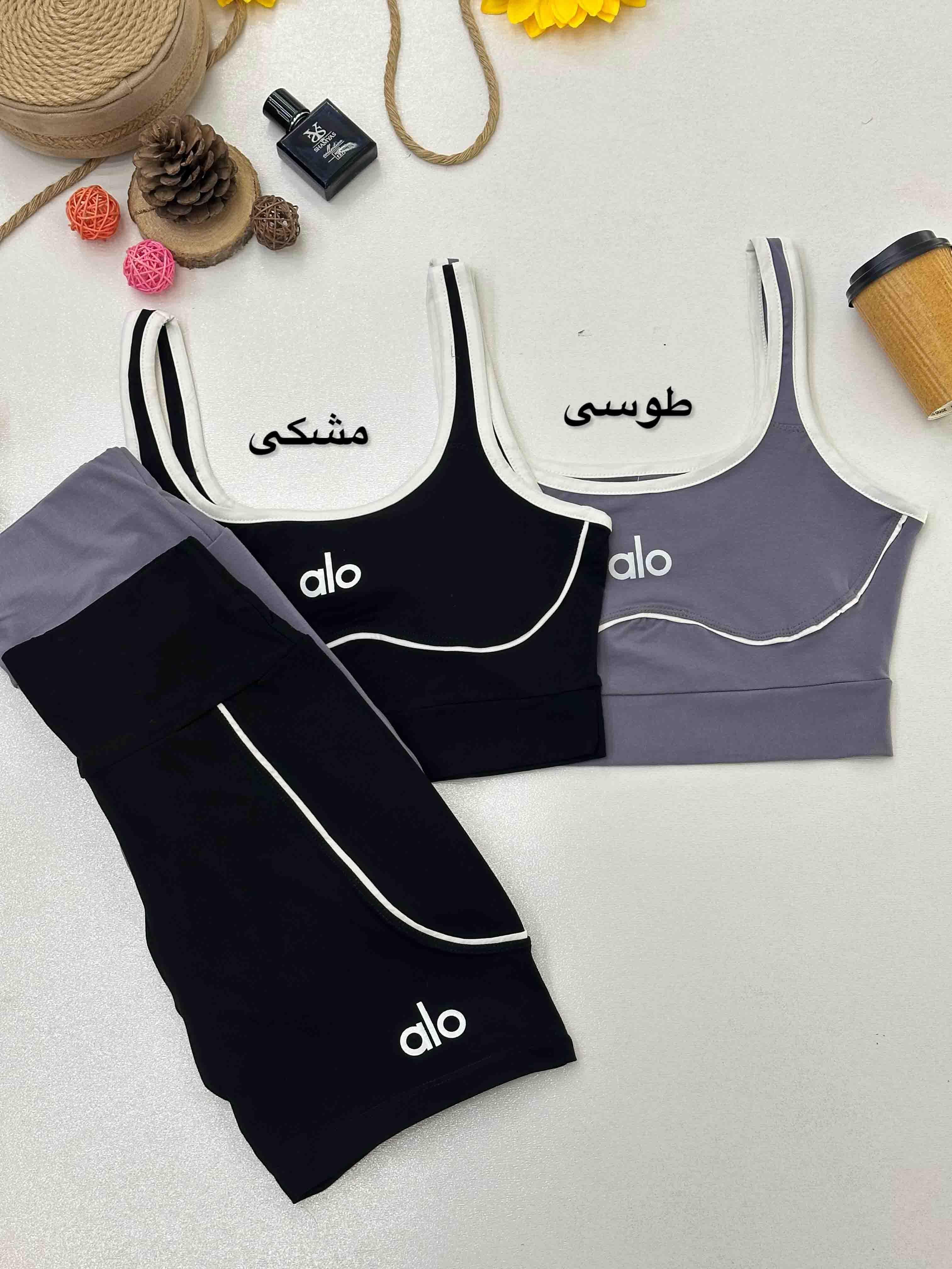 ست تاپ و شلوارک لاکرا - 5801 - رنگ : مشکی