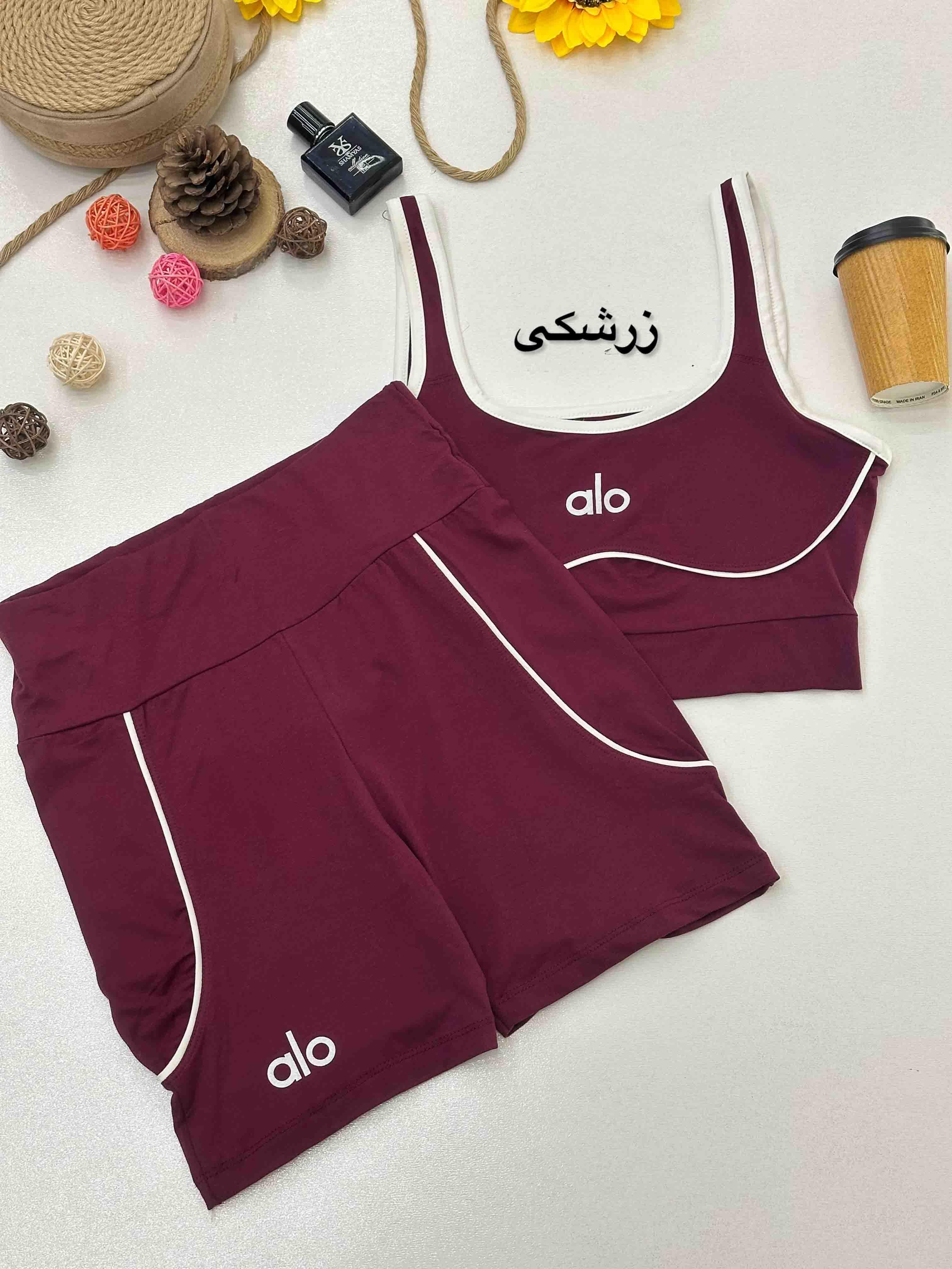 ست تاپ و شلوارک لاکرا - 5801 - رنگ : سبز