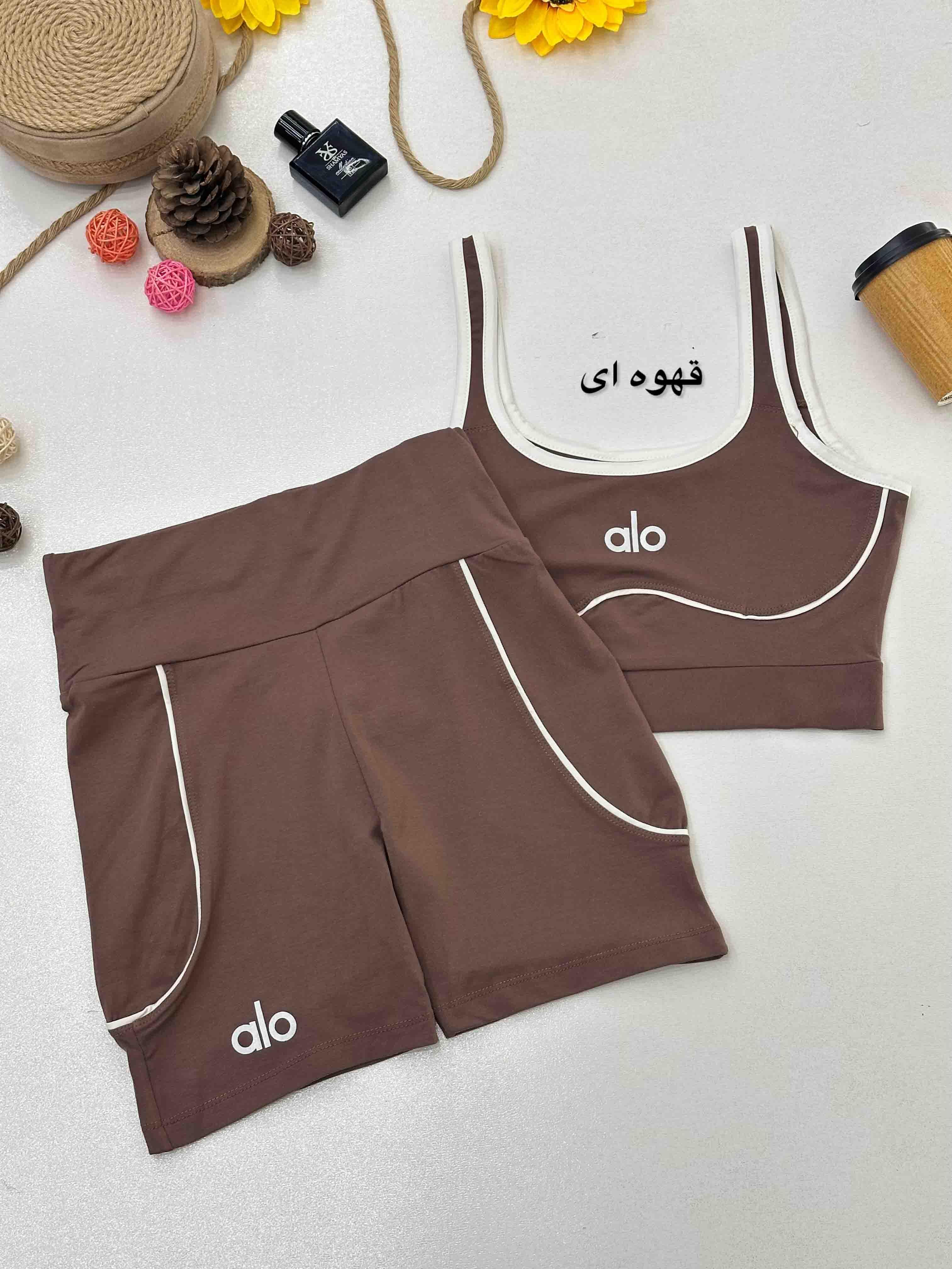 ست تاپ و شلوارک لاکرا - 5801 - رنگ : سبز