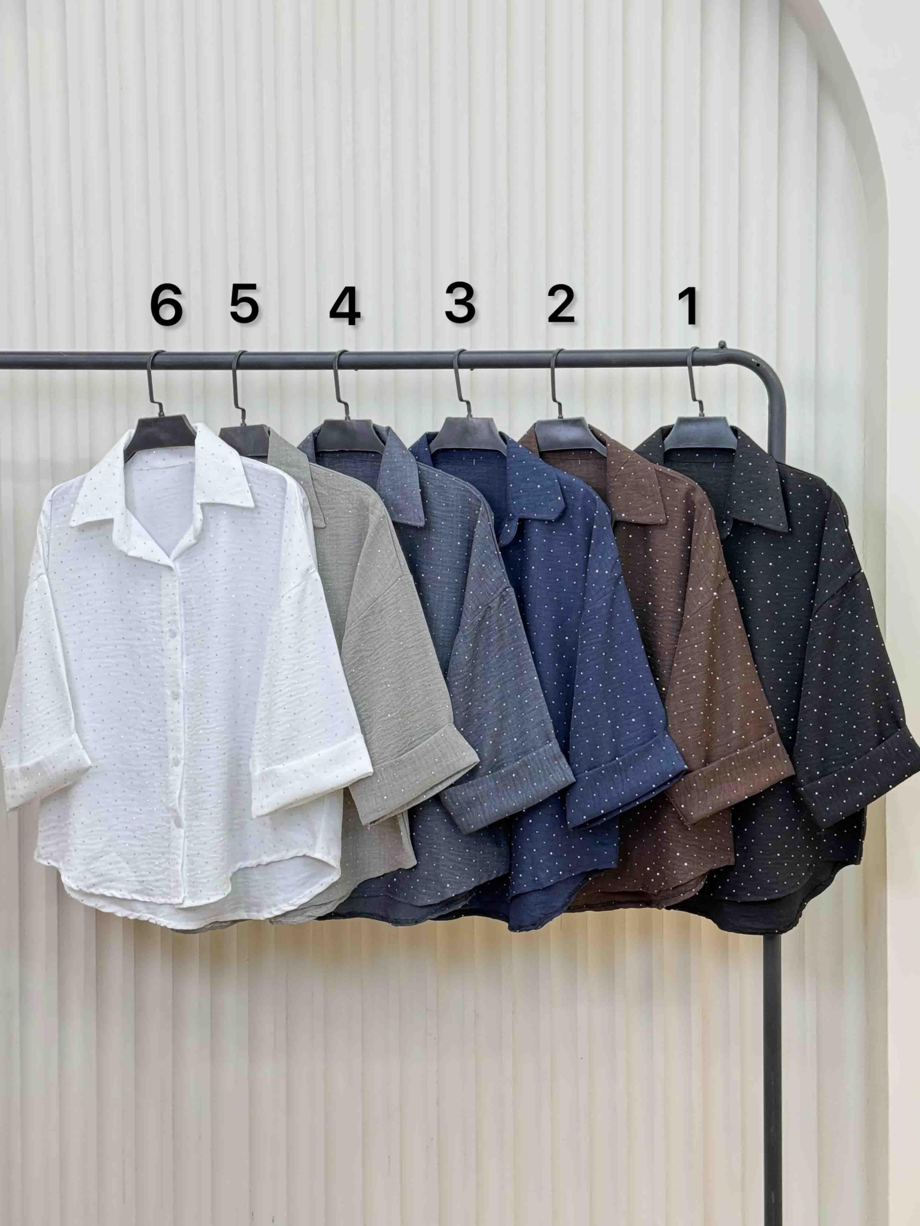 شومیزصوفیا پاکتی نگین دار-7991 - طرح : 1