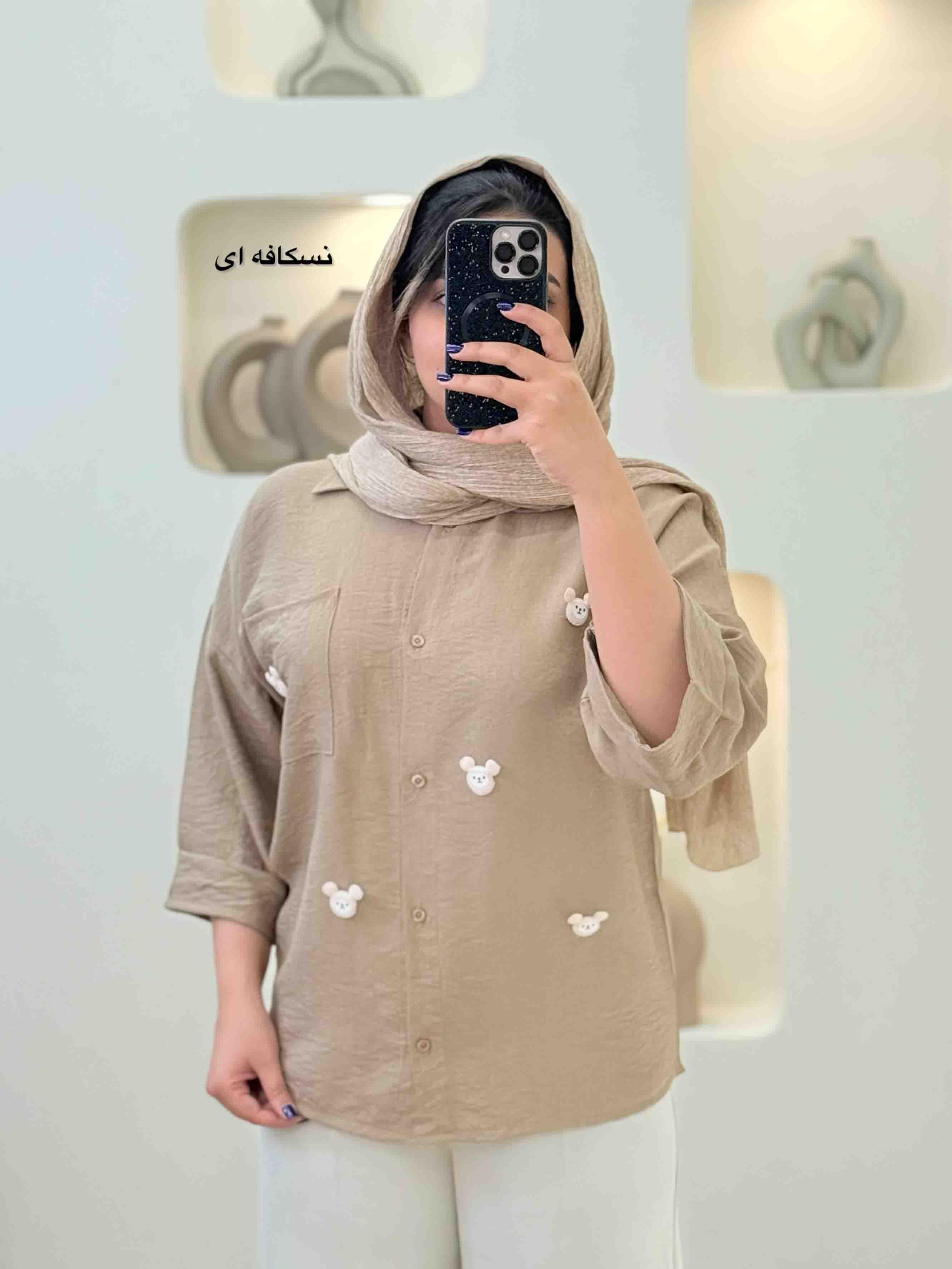شومیز خرج کار خرس کرسبو-4455 - رنگ : مشکی
