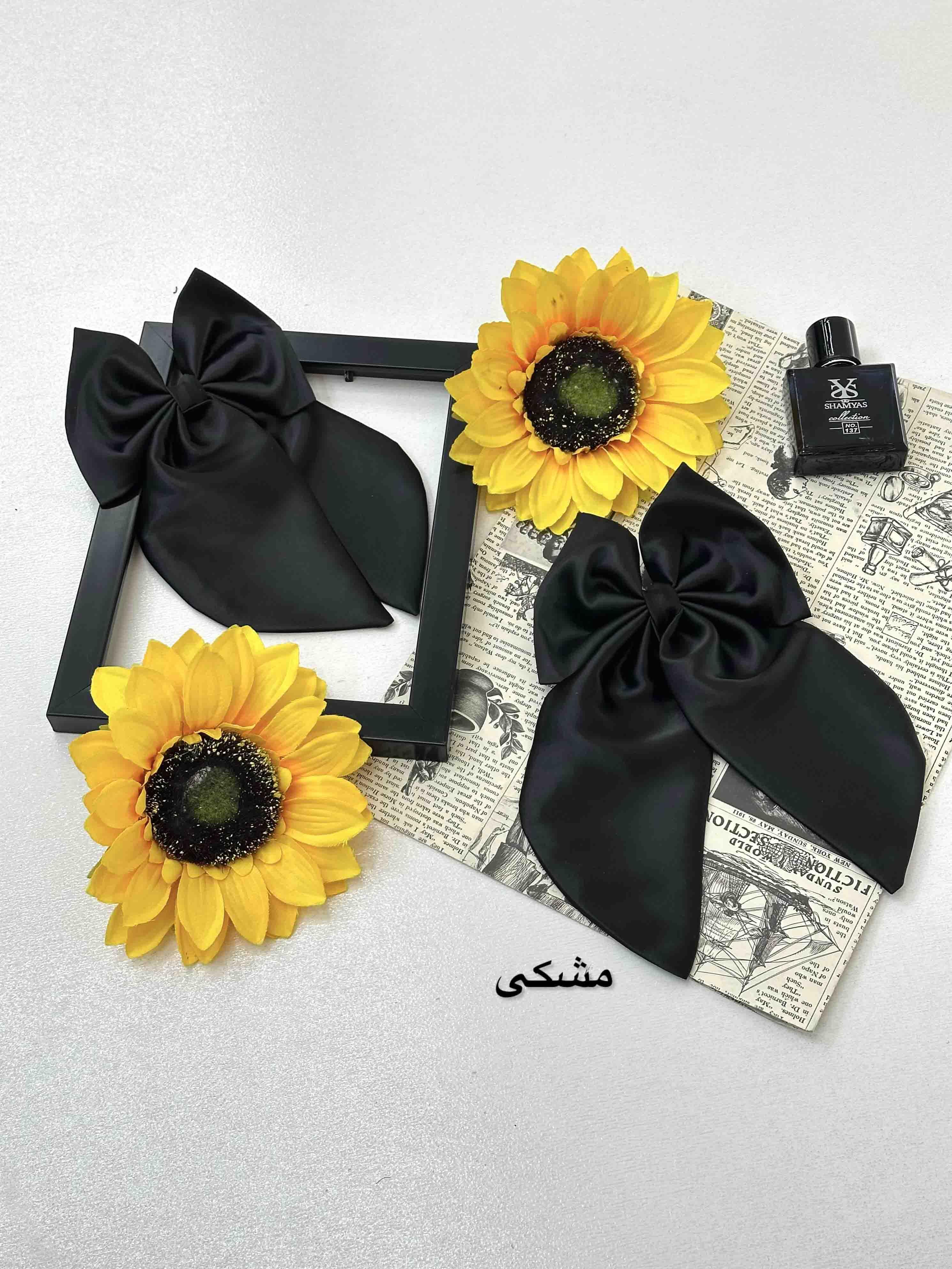 گیره سر پاپیونی (طرح 1 گیره دار)-4595 - رنگ : صورتی
