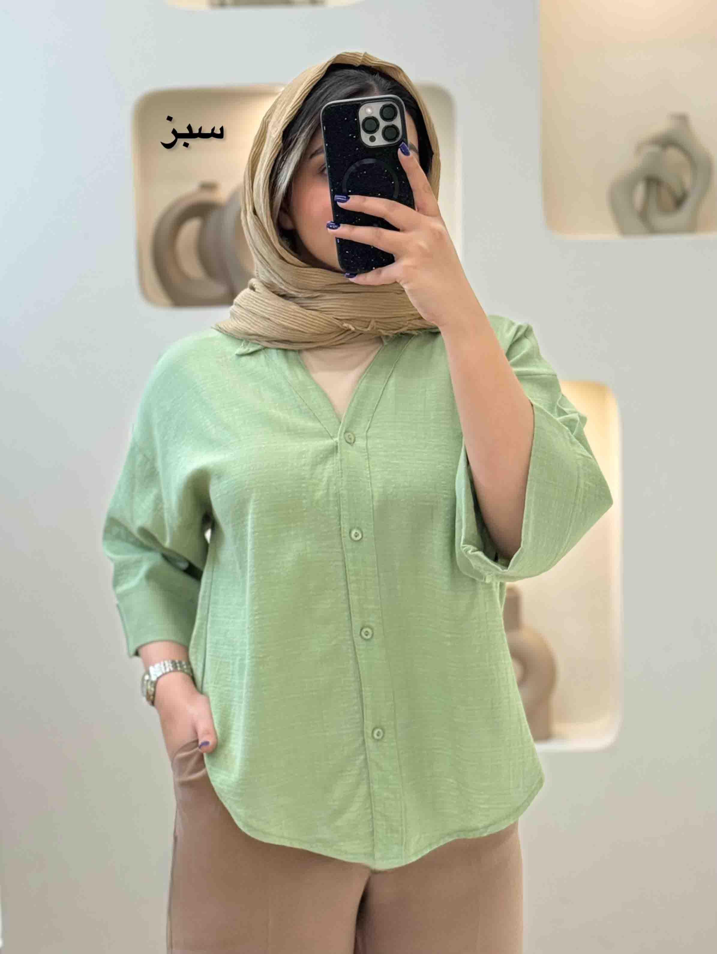 شومیز خرگوشی-10223 - رنگ : سفید
