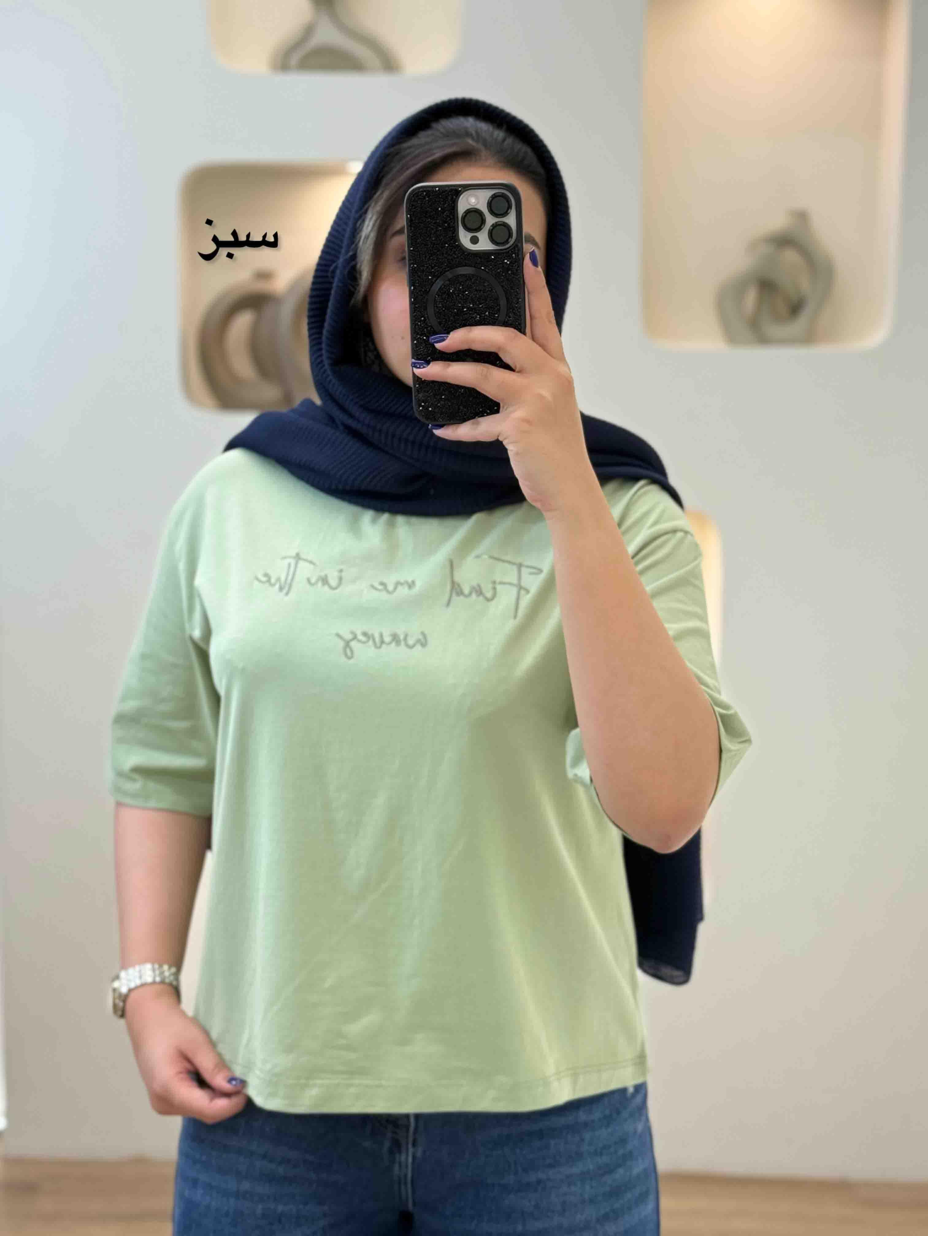تیشرت باکسی گلدوزی -1737 - رنگ : سفید