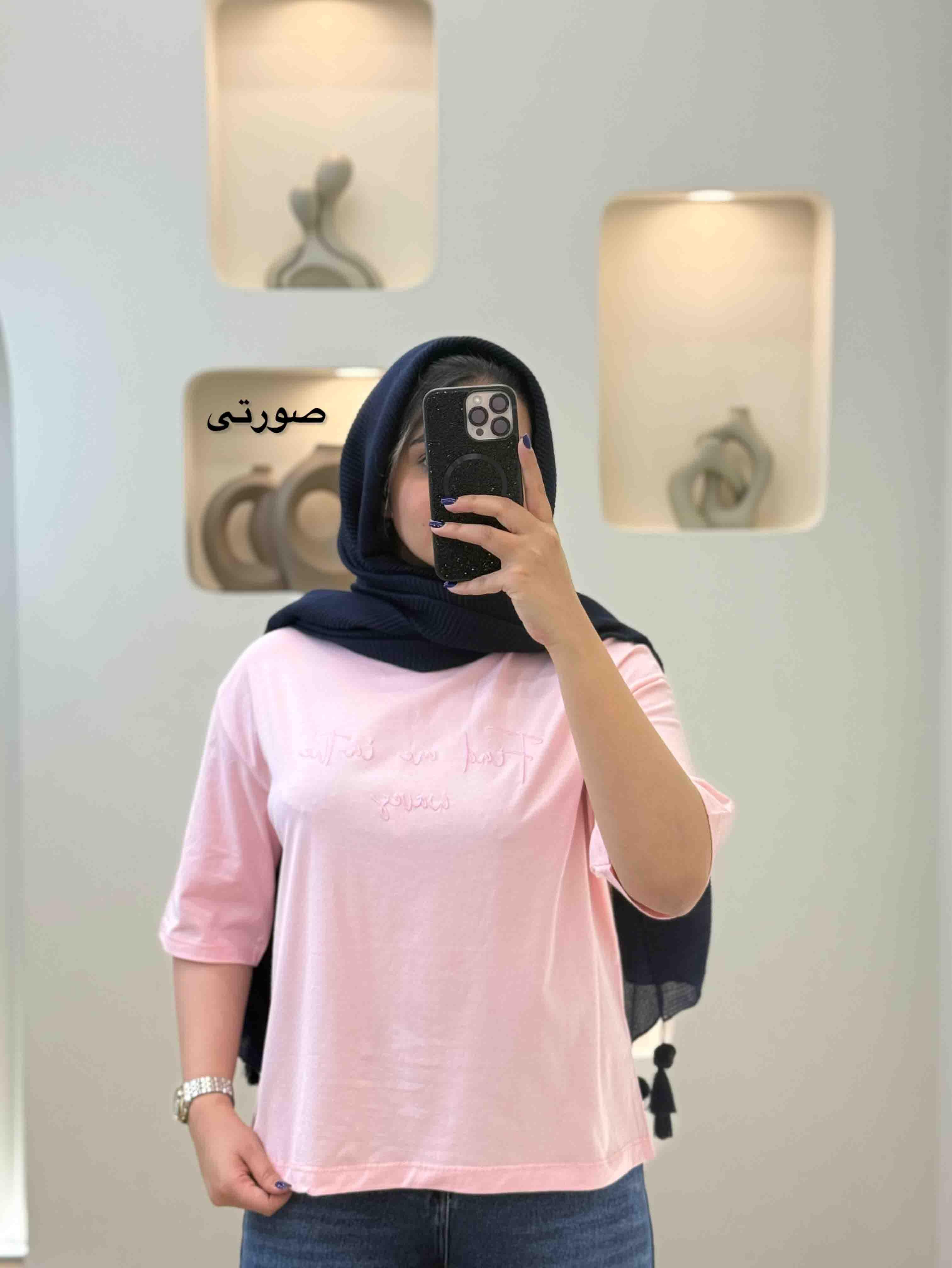 تیشرت باکسی گلدوزی -1737 - رنگ : سفید