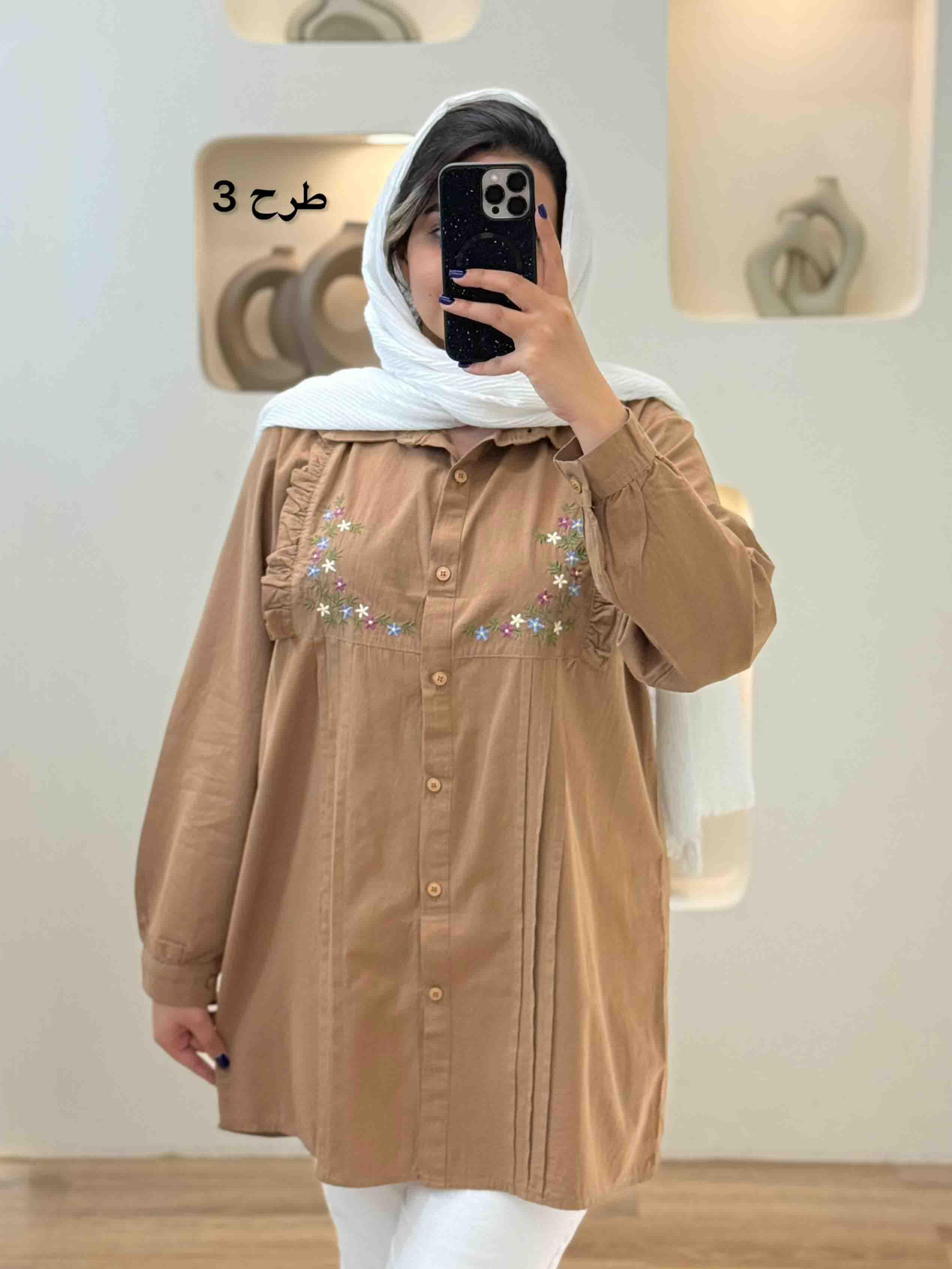 شومیز الیاف-4422 - طرح : 1