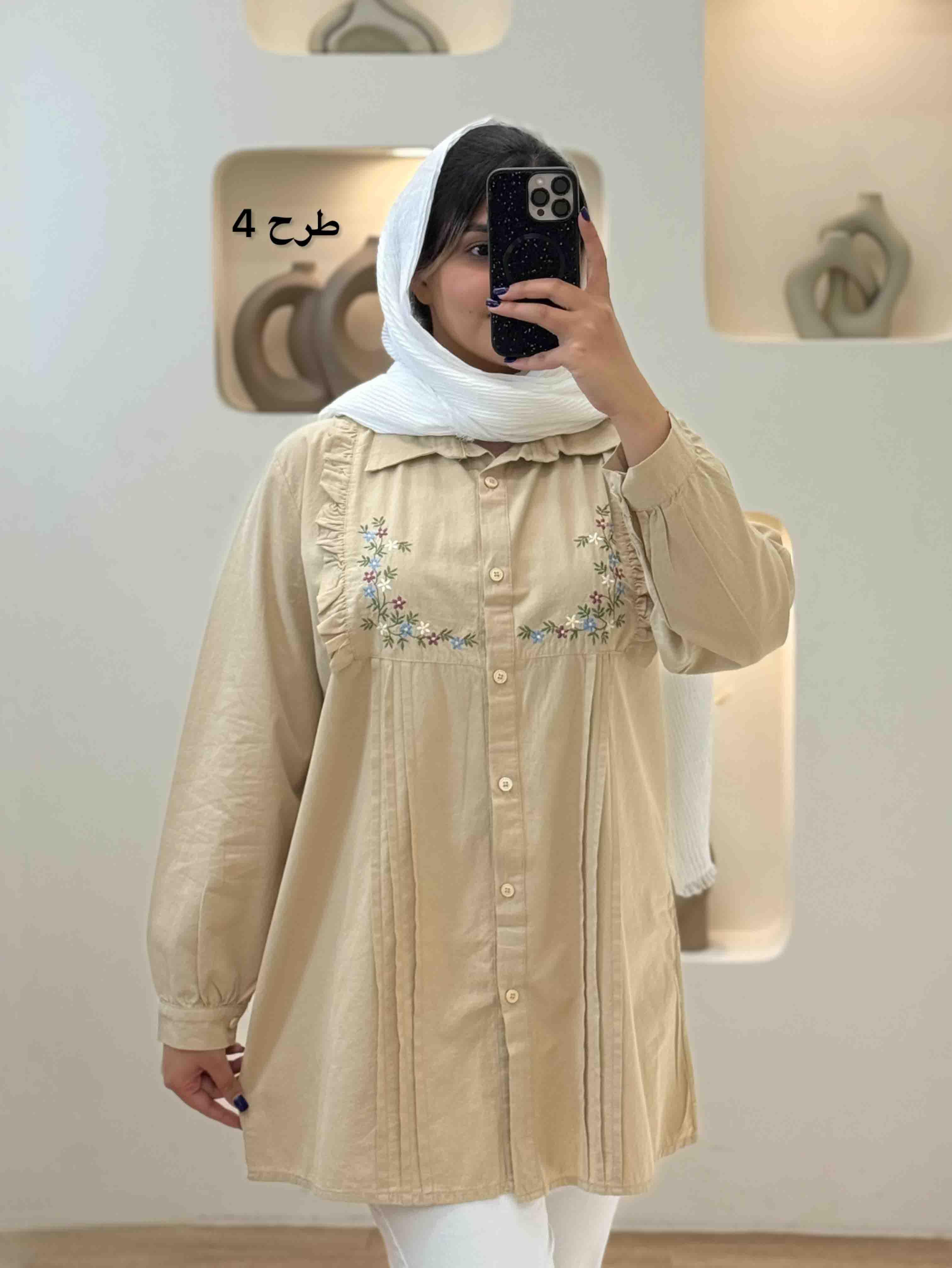 شومیز الیاف-4422 - طرح : 1