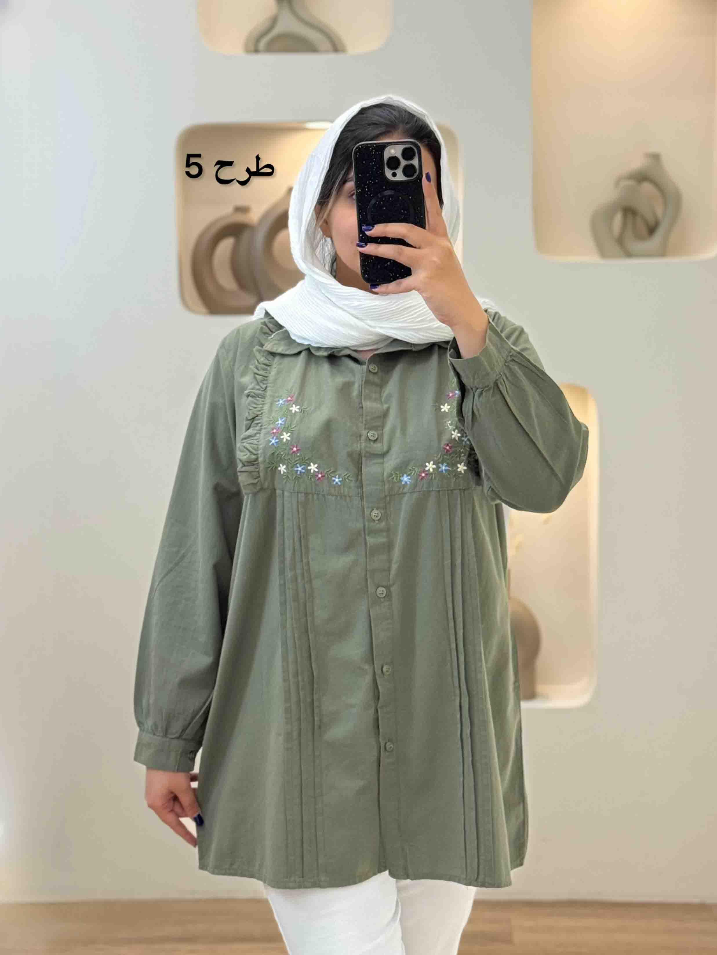 شومیز الیاف-4422 - طرح : 1