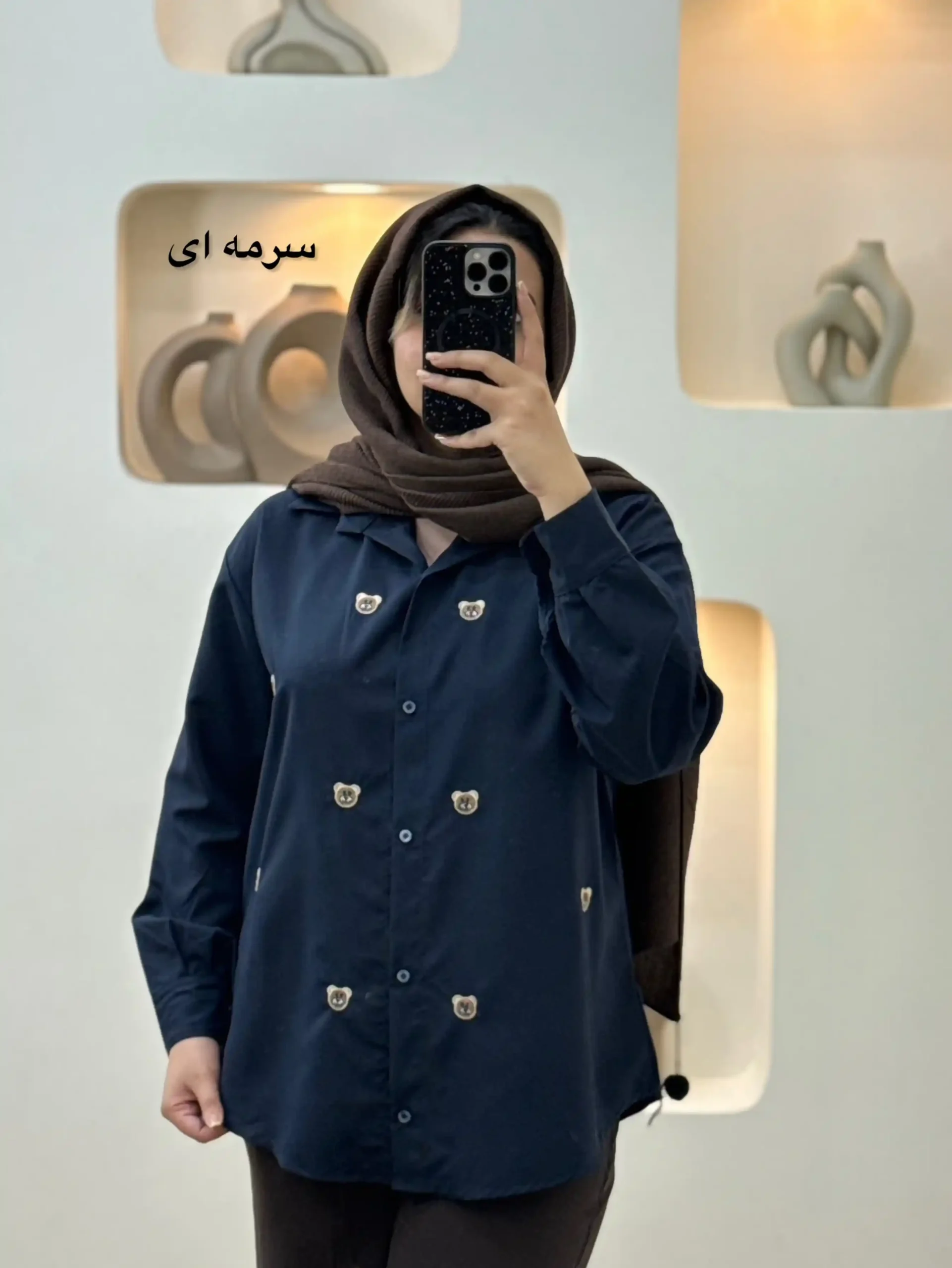 شومیز گلدوزی خرس-10203