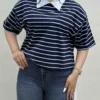 کراپ راه راه یقه دار-1869