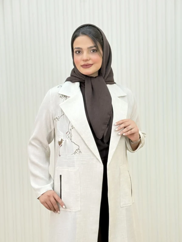 مانتو گلدوزی مرغابی