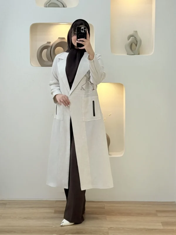 مانتو گلدوزی مرغابی