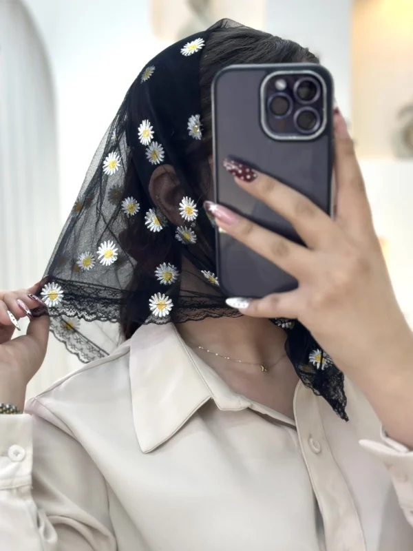 مینی اسکارف گل بابونه