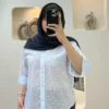 شومیز شیشه ای پاکتی نگینی