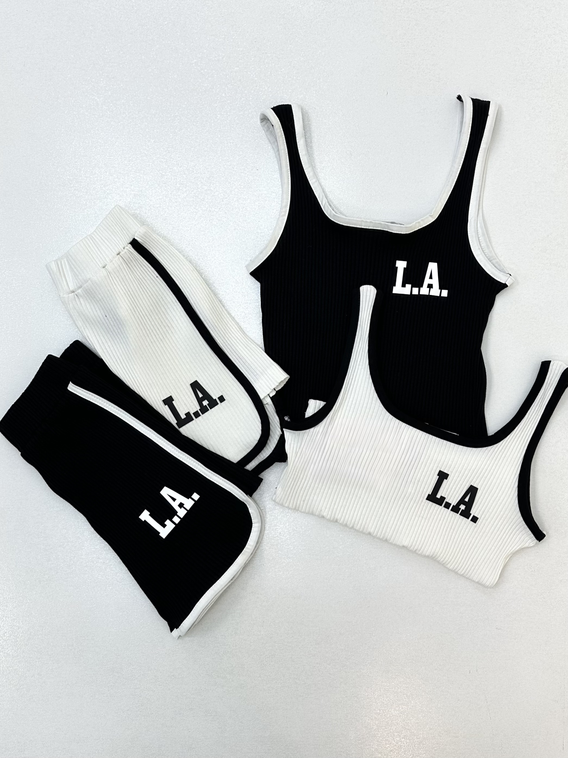 تاپ شورت LA گوشه سینه-9752